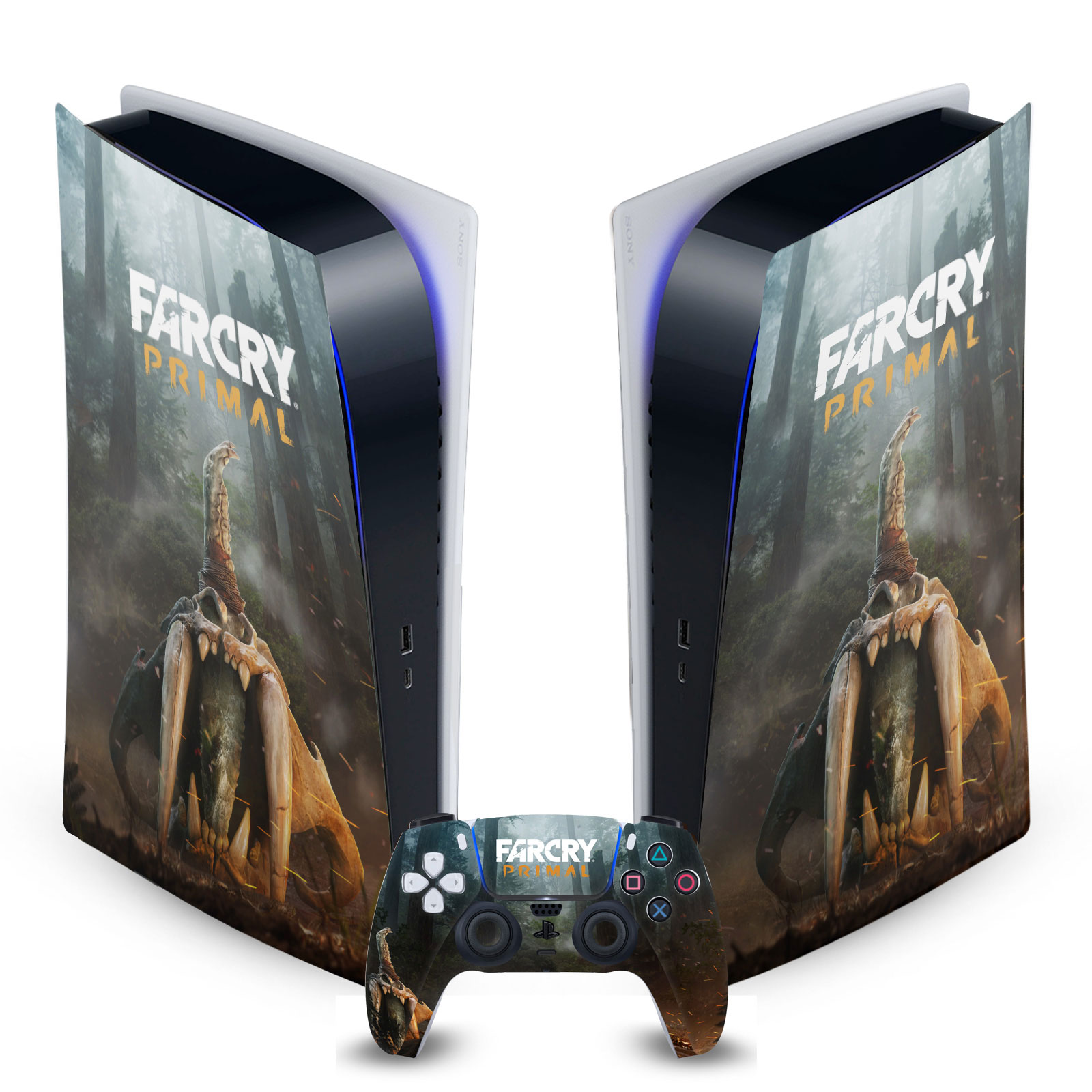 OFFICIAL FAR CRY PRIMAL KEY ART VINYL SKIN FOR SONY PS5 DIGITAL EDITION BUNDLE