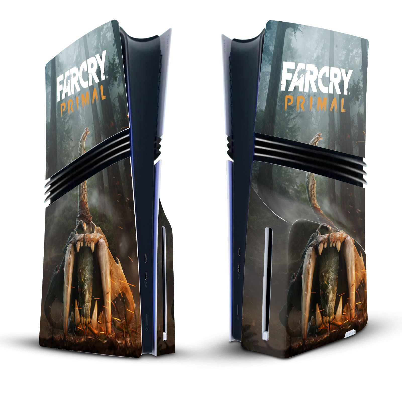 FAR CRY PRIMAL KEY ART VINYL SKIN DECAL FOR SONY PS5 PRO DISC EDITION CONSOLE