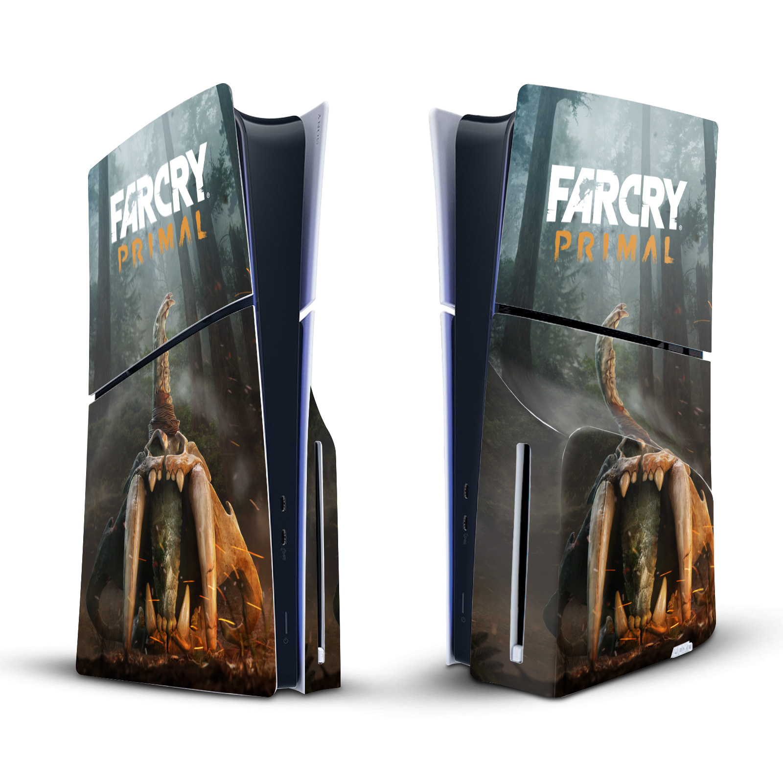 FAR CRY PRIMAL KEY ART VINYL SKIN FOR SONY PS5 SLIM DISC EDITION CONSOLE