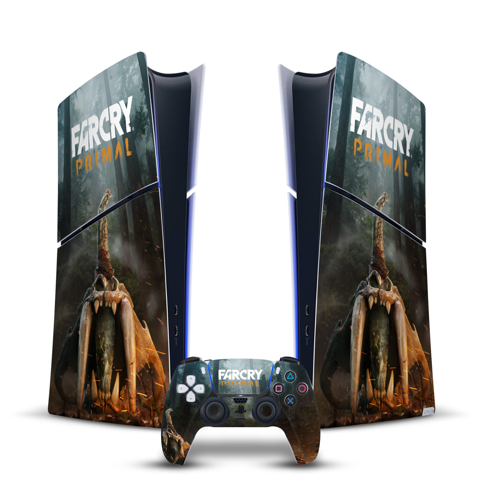 FAR CRY PRIMAL KEY ART VINYL SKIN FOR PS5 SLIM/PRO DIGITAL CONSOLE & CONTROLLER