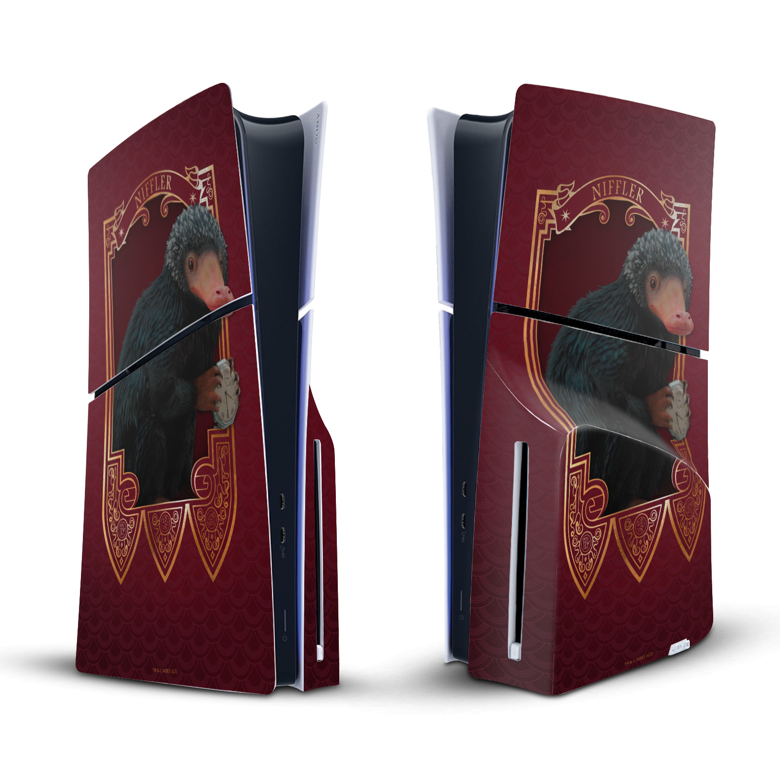 FANTASTIC BEASTS KEY ART AND BEASTS VINYL SKIN FOR SONY PS5 SLIM DISC CONSOLE