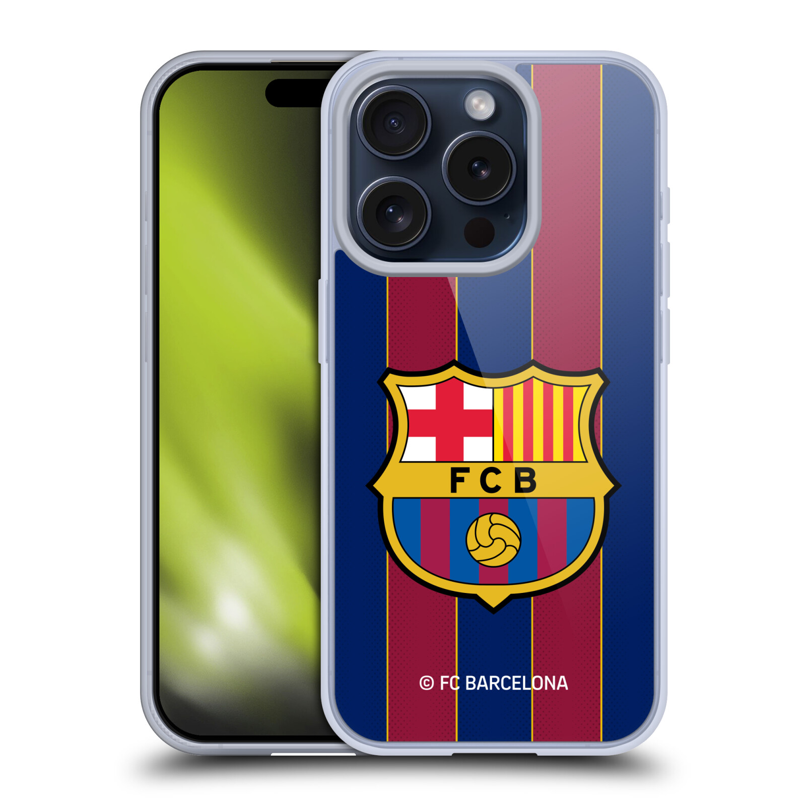 OFFICIAL FC BARCELONA 2020/21 CREST KIT SOFT GEL CASE FOR APPLE iPHONE PHONES