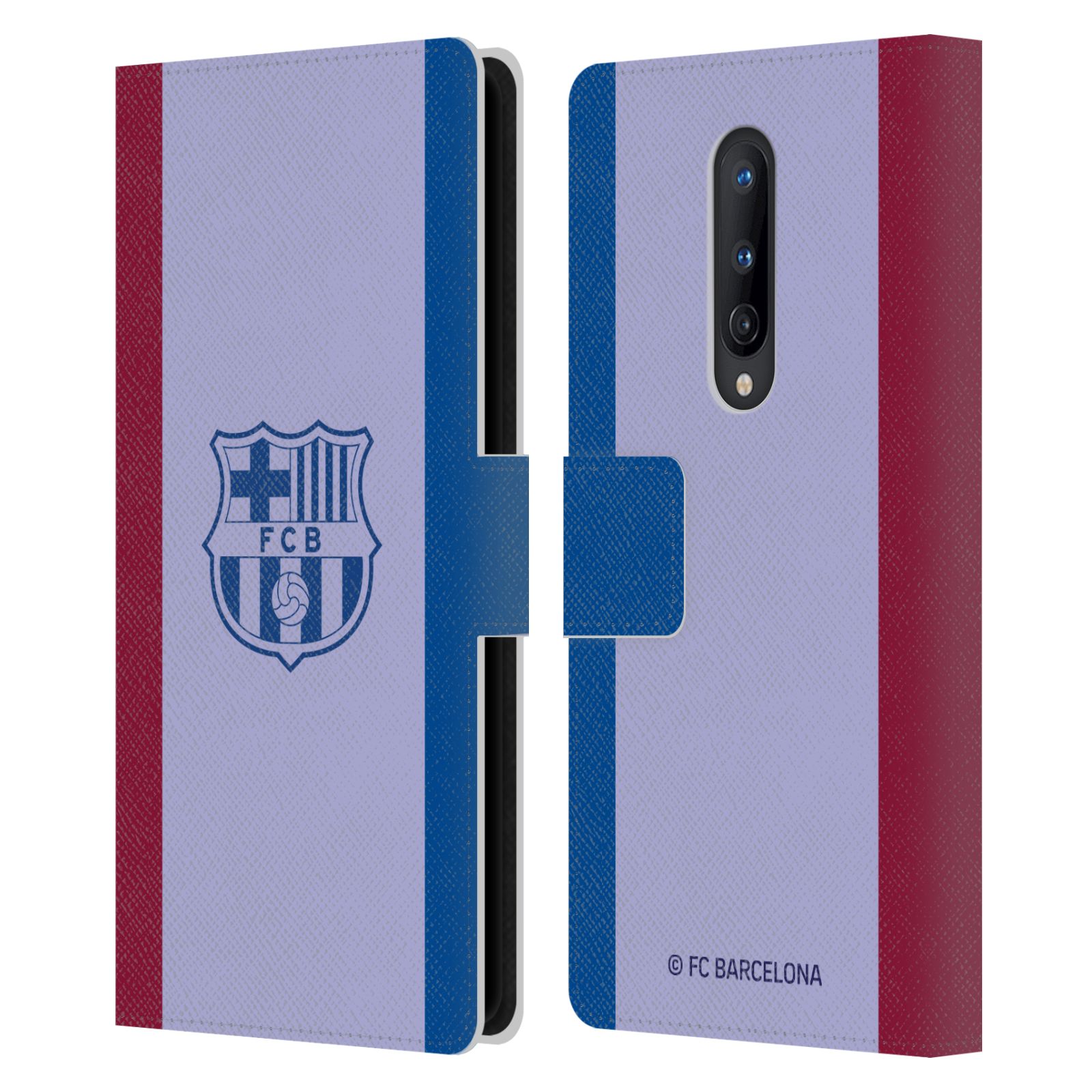 OFFICIAL FC BARCELONA 2021/22 CREST KIT LEATHER BOOK CASE FOR ONEPLUS PHONES - Picture 7 of 9