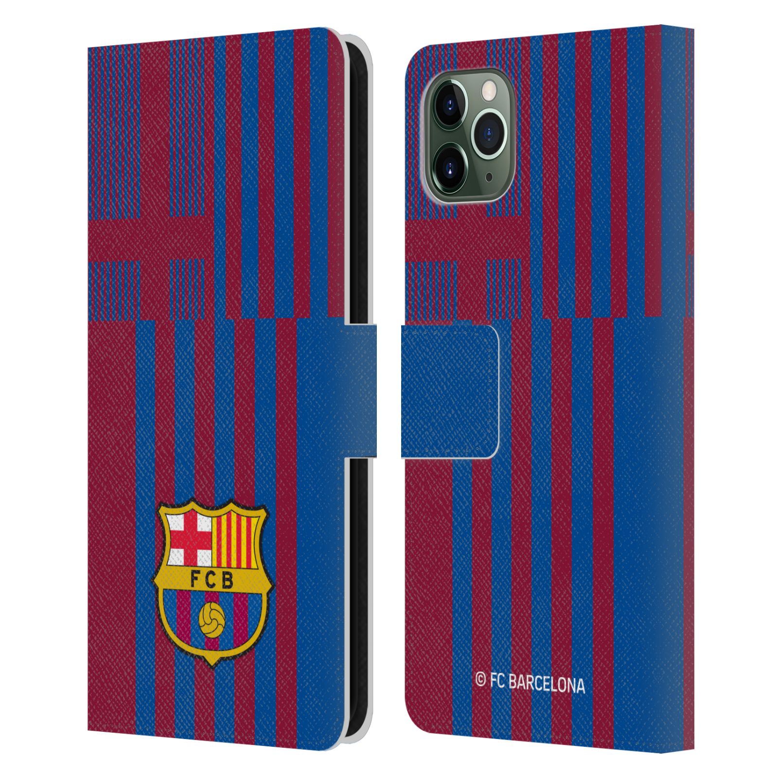 FC BARCELONA 2021/22 CREST KIT LEATHER BOOK WALLET CASE FOR APPLE iPHONE PHONES - Picture 8 of 9
