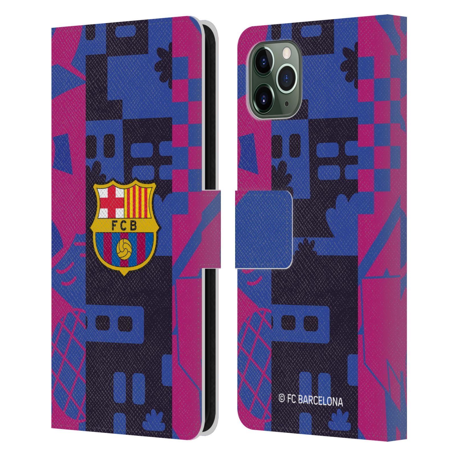 FC BARCELONA 2021/22 CREST KIT LEATHER BOOK WALLET CASE FOR APPLE iPHONE PHONES - Picture 9 of 9