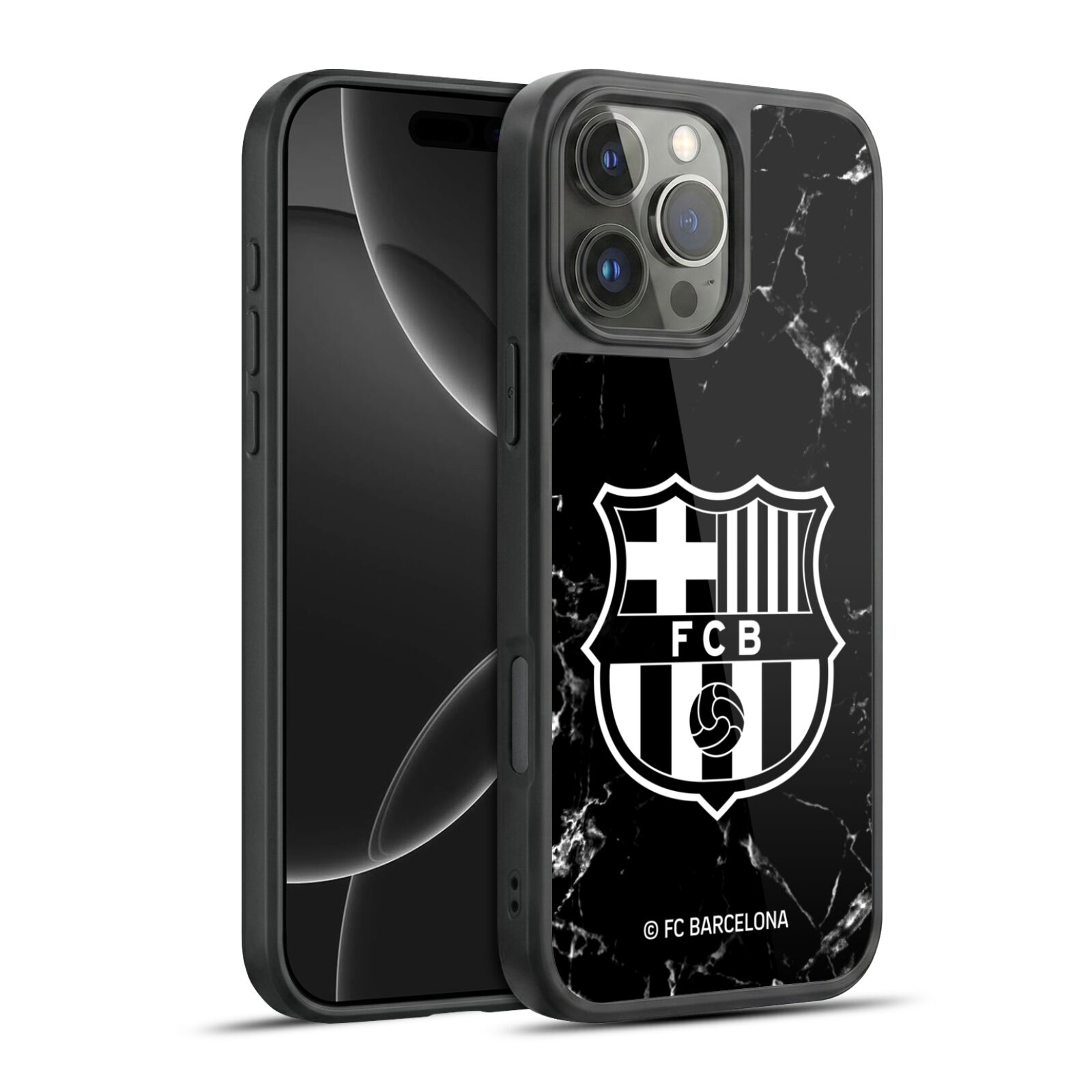 Black Marble Hard MagSafe Case for iPhone 16 Pro Max