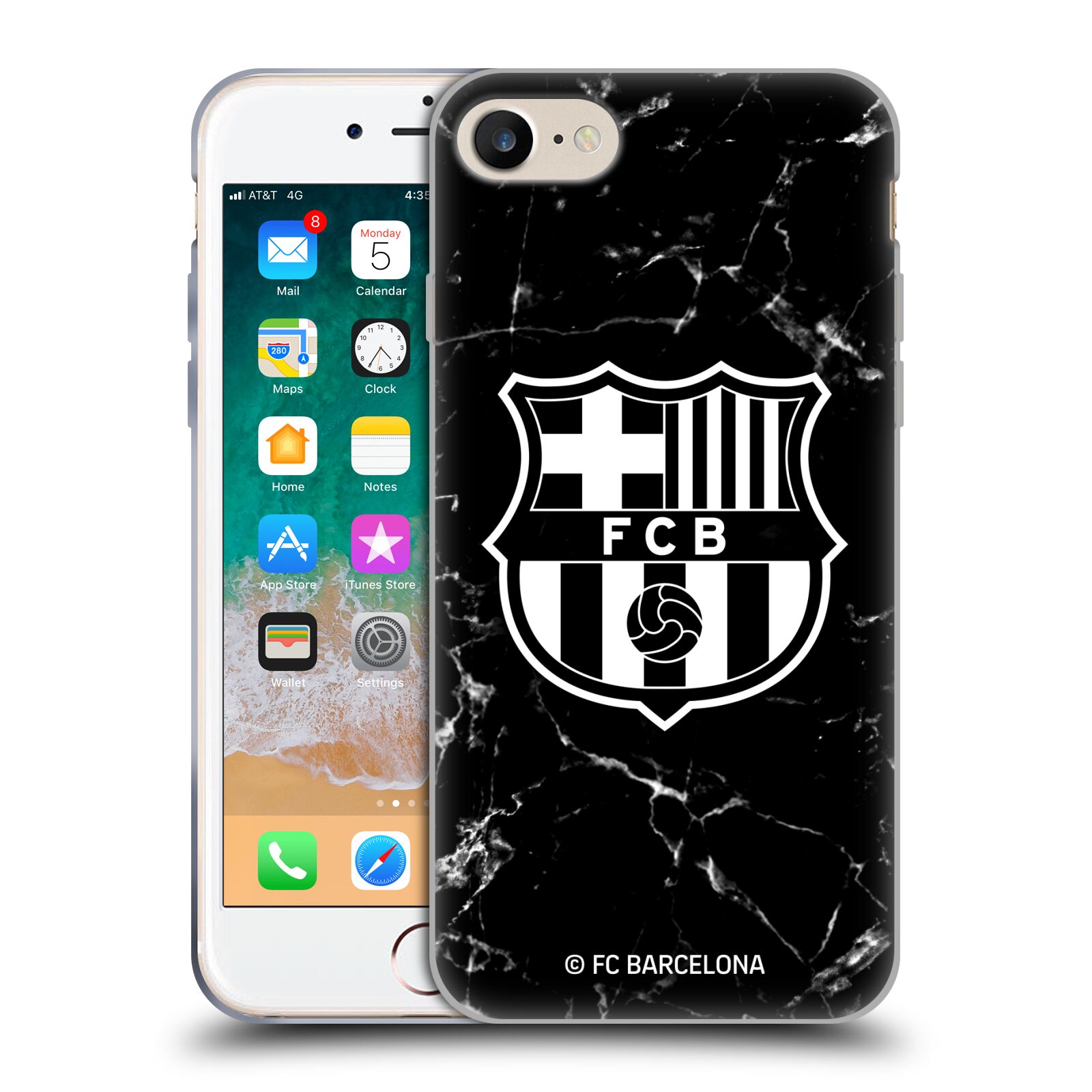 Black Marble Hybrid MagSafe Case for iPhone 7 / 8 / SE (2020, 2022)