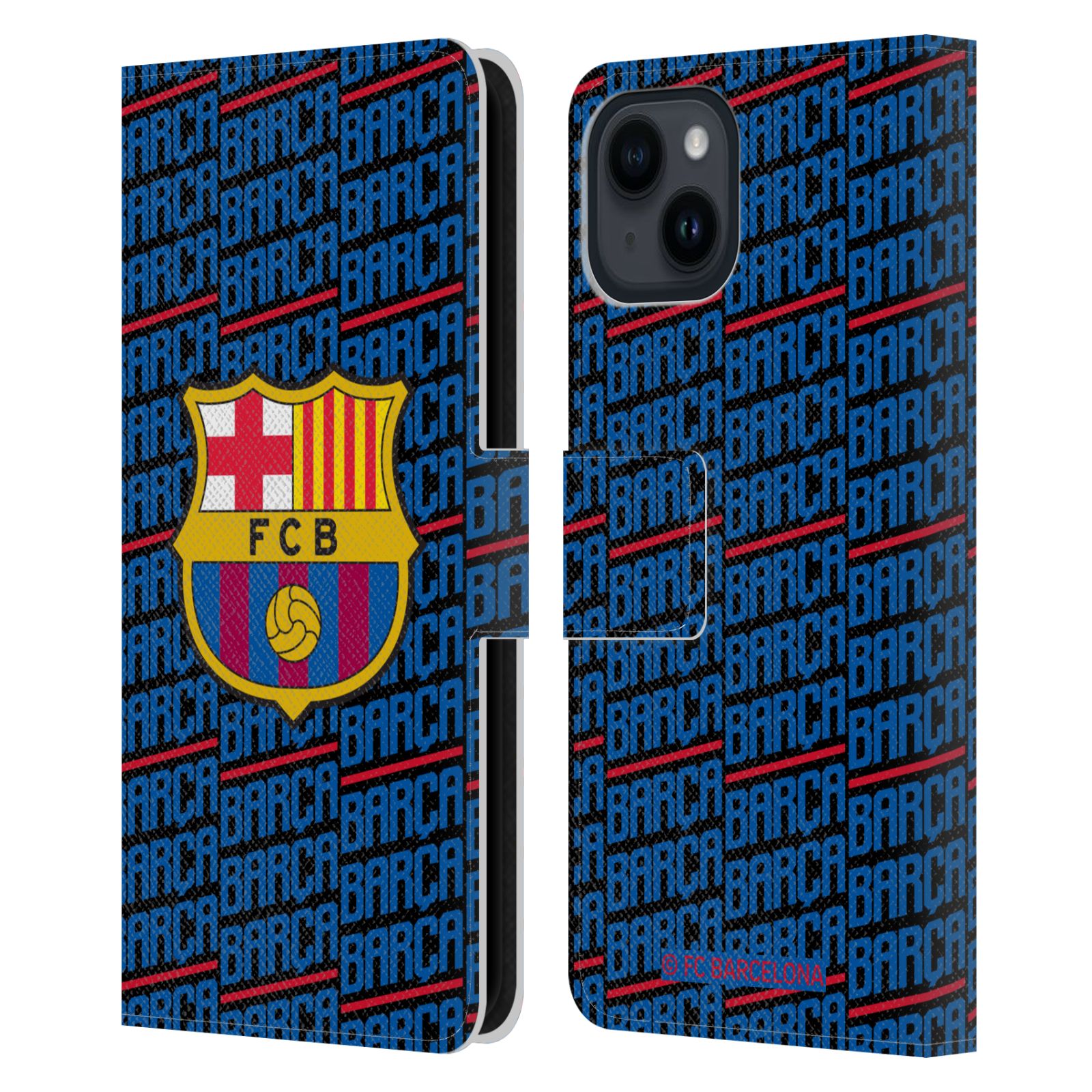 Barca Leather Wallet Case for iPhone 15