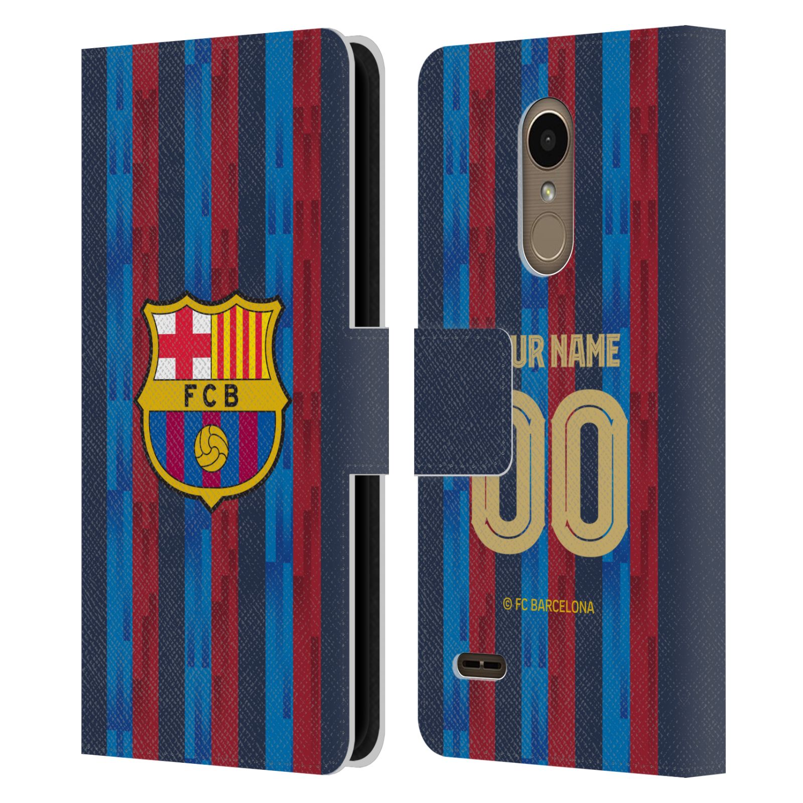 CUSTOM PERSONALISED FC BARCELONA 2022/23 KIT LEATHER BOOK CASE FOR LG PHONES 1 - Picture 7 of 7