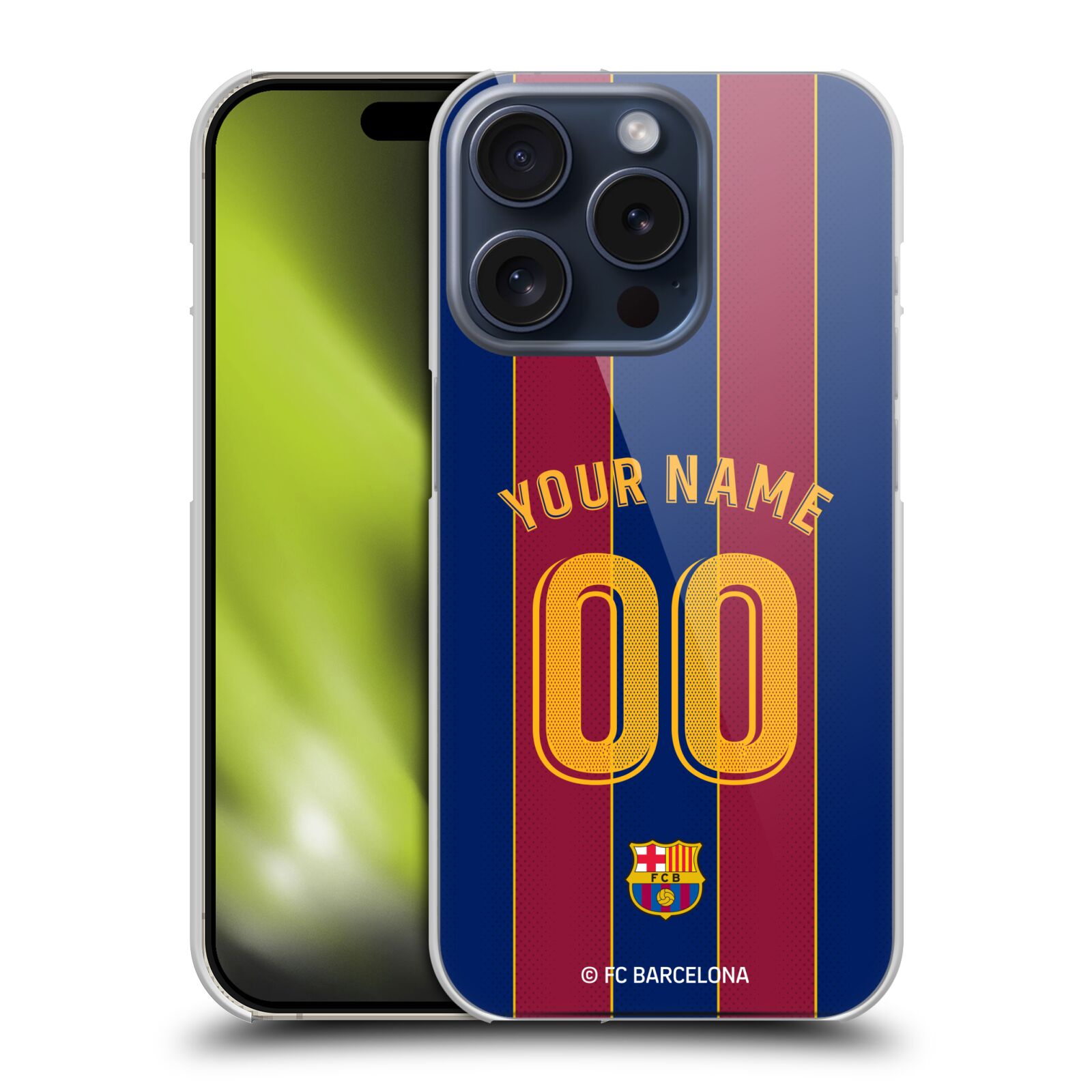 CUSTOM PERSONALIZED FC BARCELONA 2020/21 KIT BACK CASE FOR APPLE iPHONE PHONES