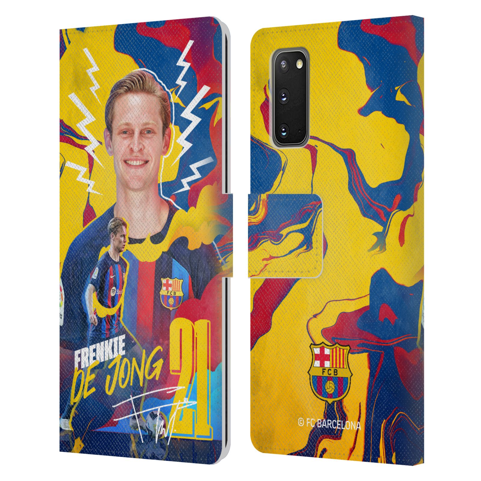 OFFICIAL FC BARCELONA 2022/23 FIRST TEAM LEATHER BOOK CASE FOR SAMSUNG PHONES 1 - Picture 7 of 10