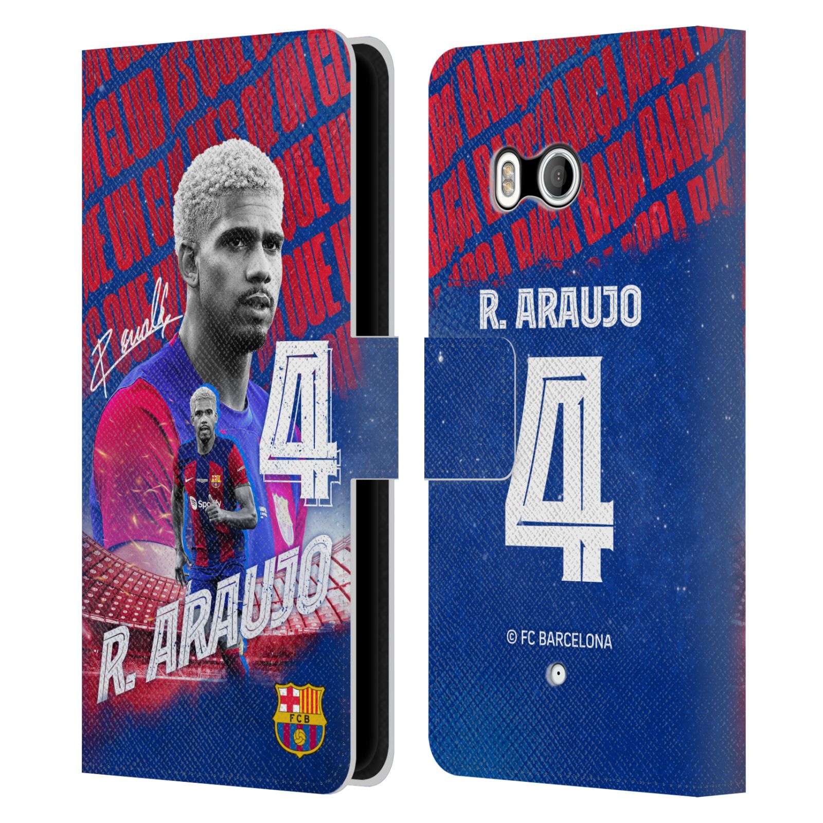 OFFICIAL FC BARCELONA 2023/24 FIRST TEAM LEATHER BOOK CASE FOR HTC PHONES 1 - Picture 7 of 7