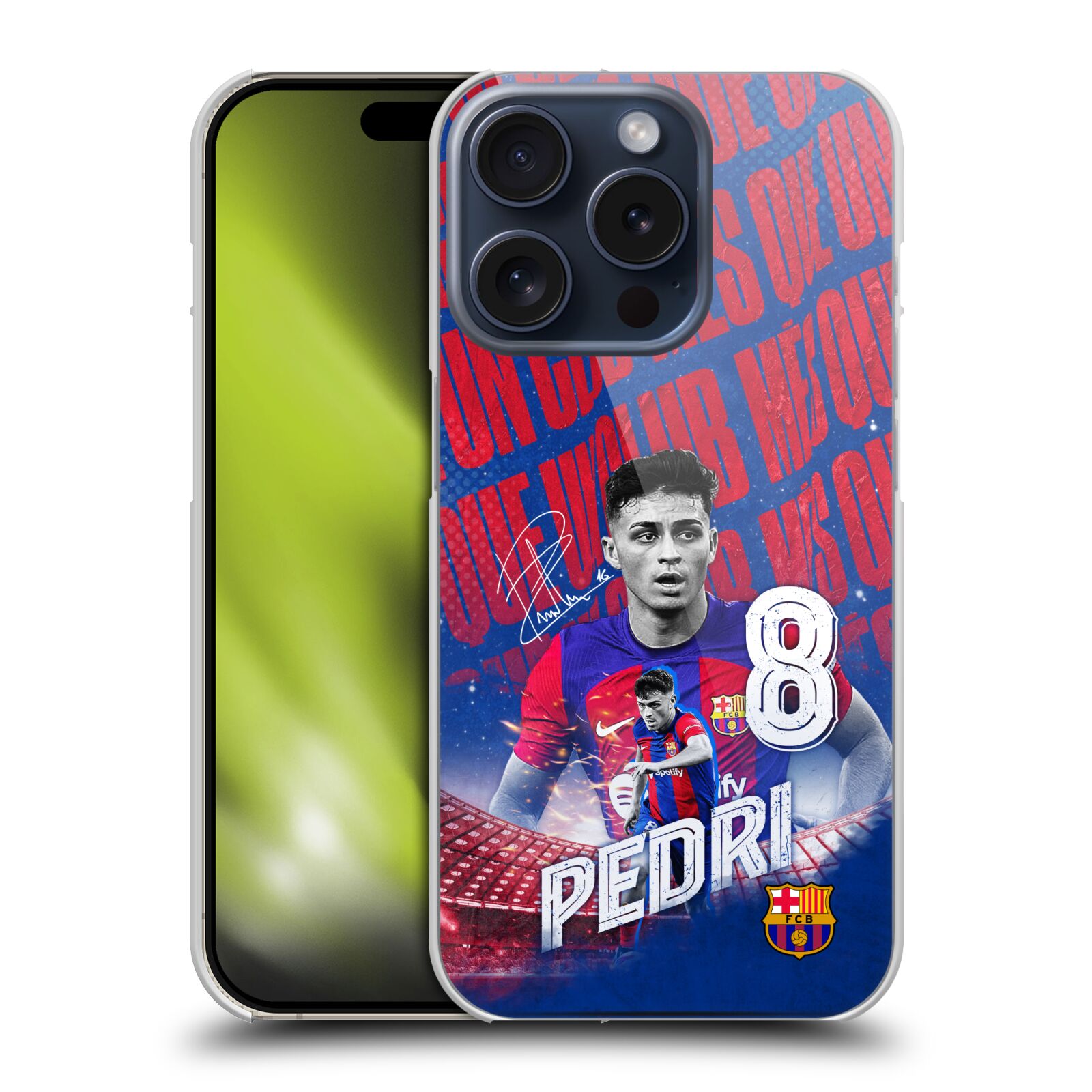 OFFICIAL FC BARCELONA 2023/24 FIRST TEAM HARD BACK CASE FOR APPLE iPHONE PHONES