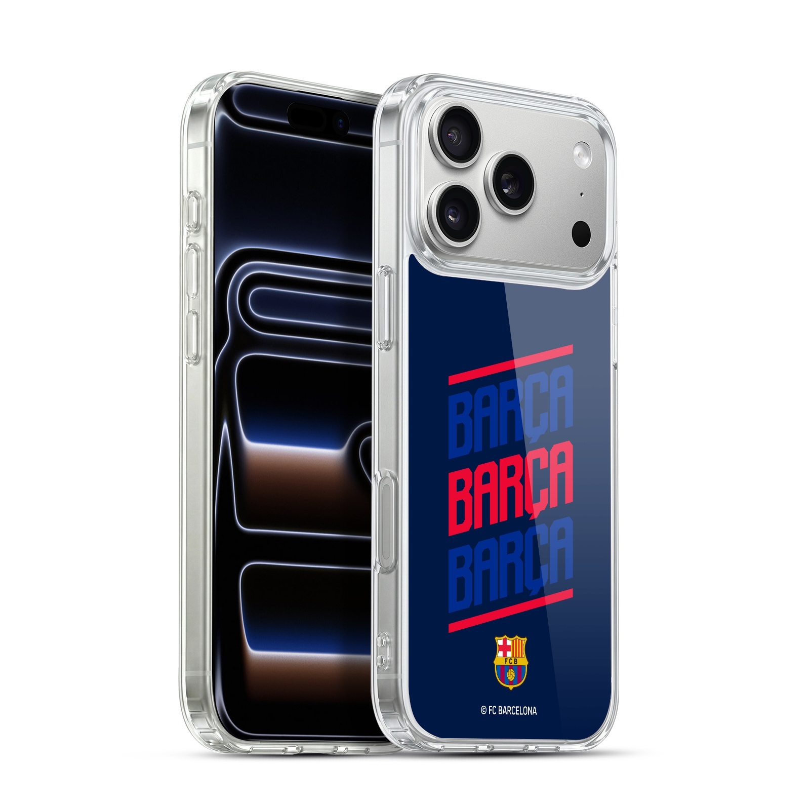 Custodia per iPhone 13 del FC Barcelona Strisce Blaugrana per proteggere il tuo cellulare Cover per iPhone in silicone flessibile con licenza ufficiale FC Barcelona