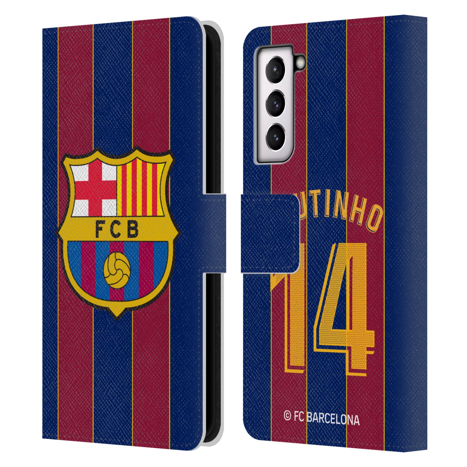FC BARCELONA 2020/21 PLAYERS HOME KIT GROUP 1 LEATHER BOOK CASE SAMSUNG PHONE 4