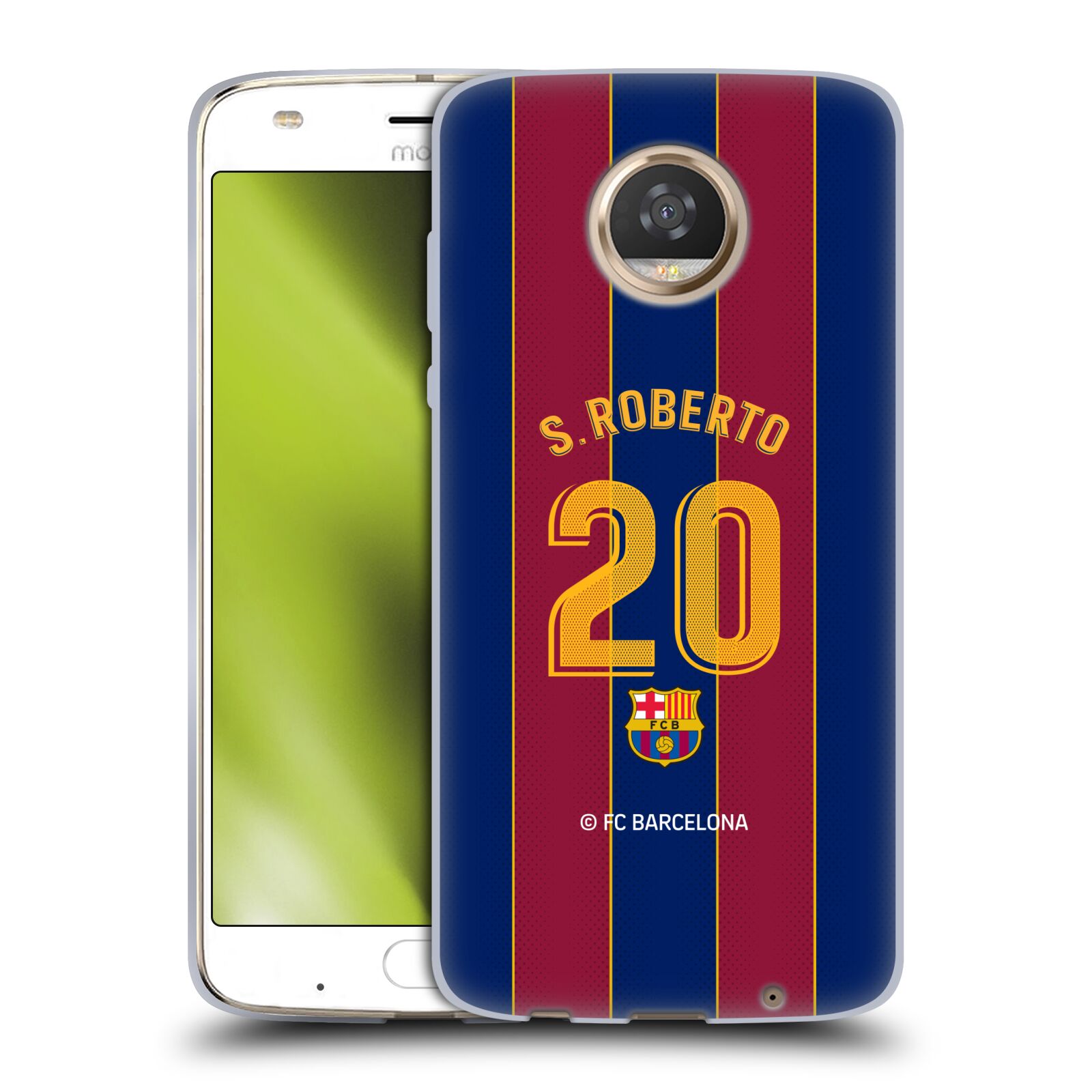 FC BARCELONA 2020/21 JUGADORES KIT DE HOGAR GRUPO 2 ESTUCHE DE GEL PARA TELÉFONOS MOTOROLA 2 - Imagen 8 de 8