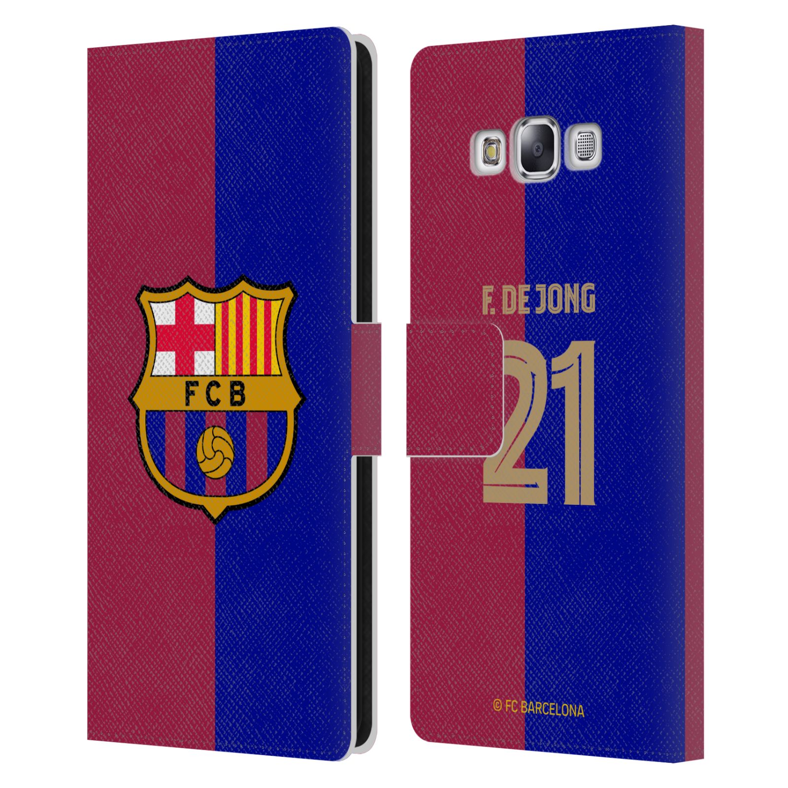 FC BARCELONA 2024/25 PLAYERS HOME KIT LEATHER BOOK CASE FOR SAMSUNG PHONES 3