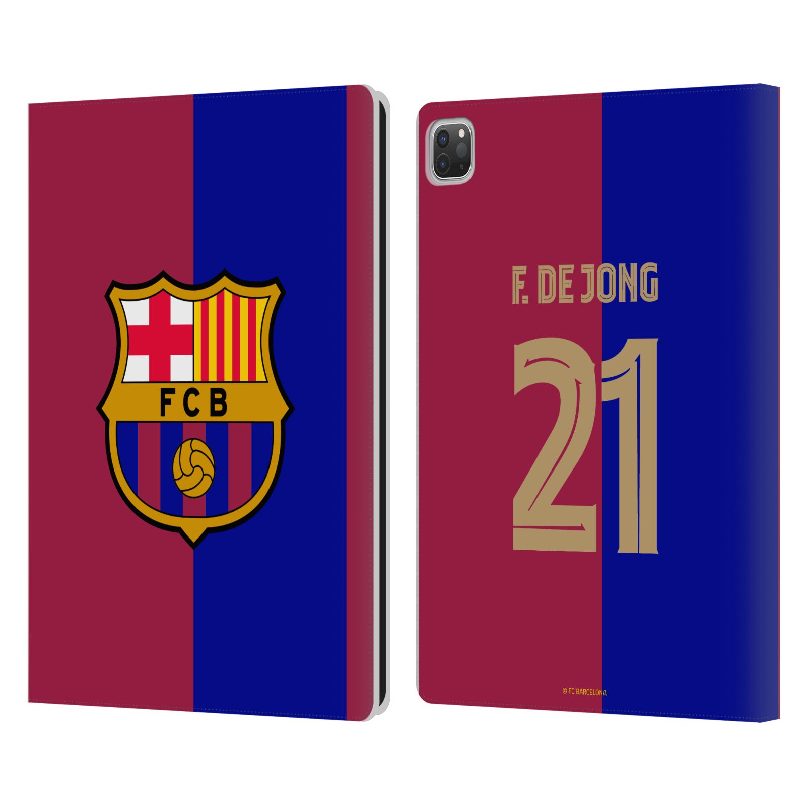 OFFICIAL FC BARCELONA 2024/25 PLAYERS HOME KIT LEATHER BOOK CASE FOR APPLE iPAD - Picture 7 of 12