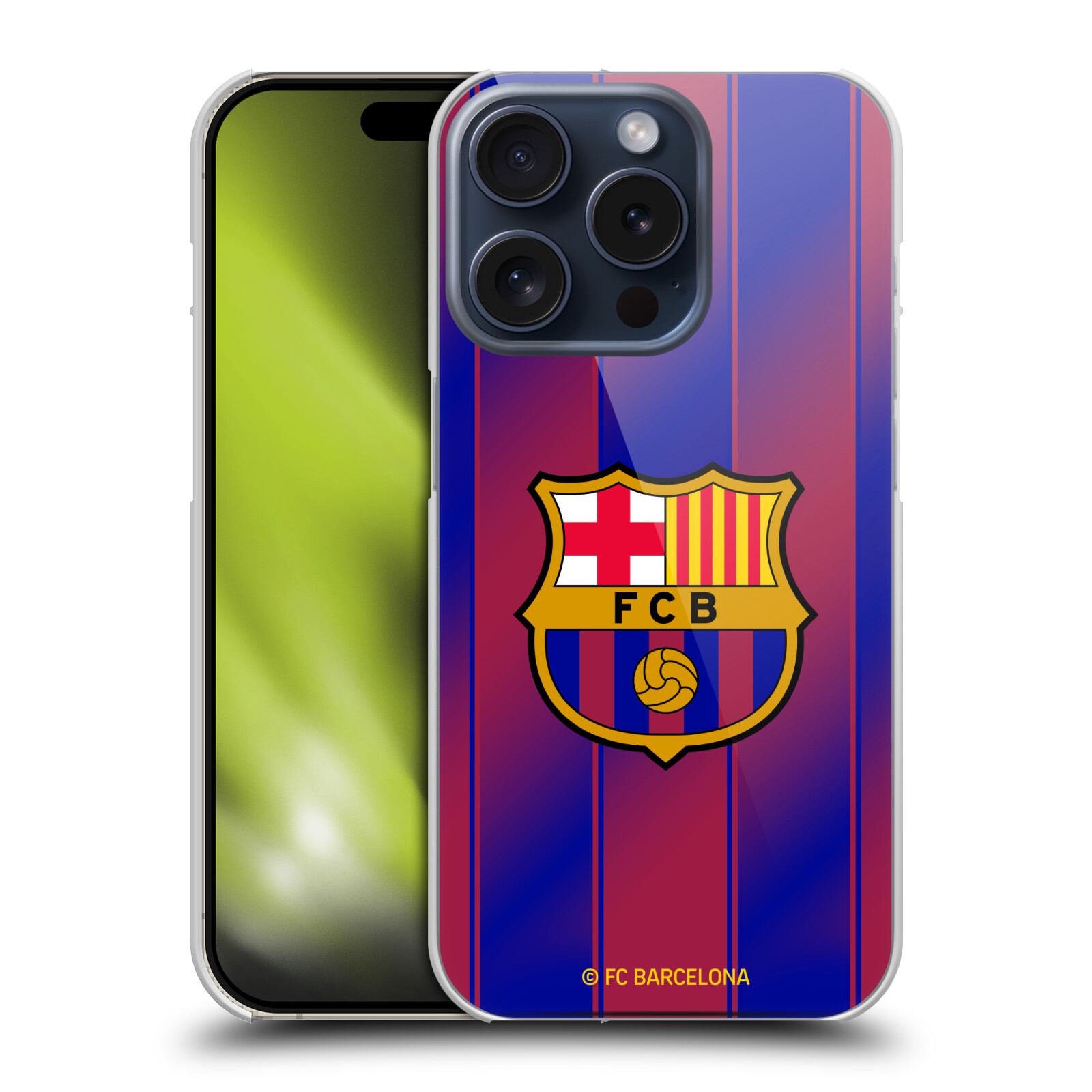 OFFICIAL FC BARCELONA 2025/26 CREST KIT HARD BACK CASE FOR APPLE iPHONE PHONES