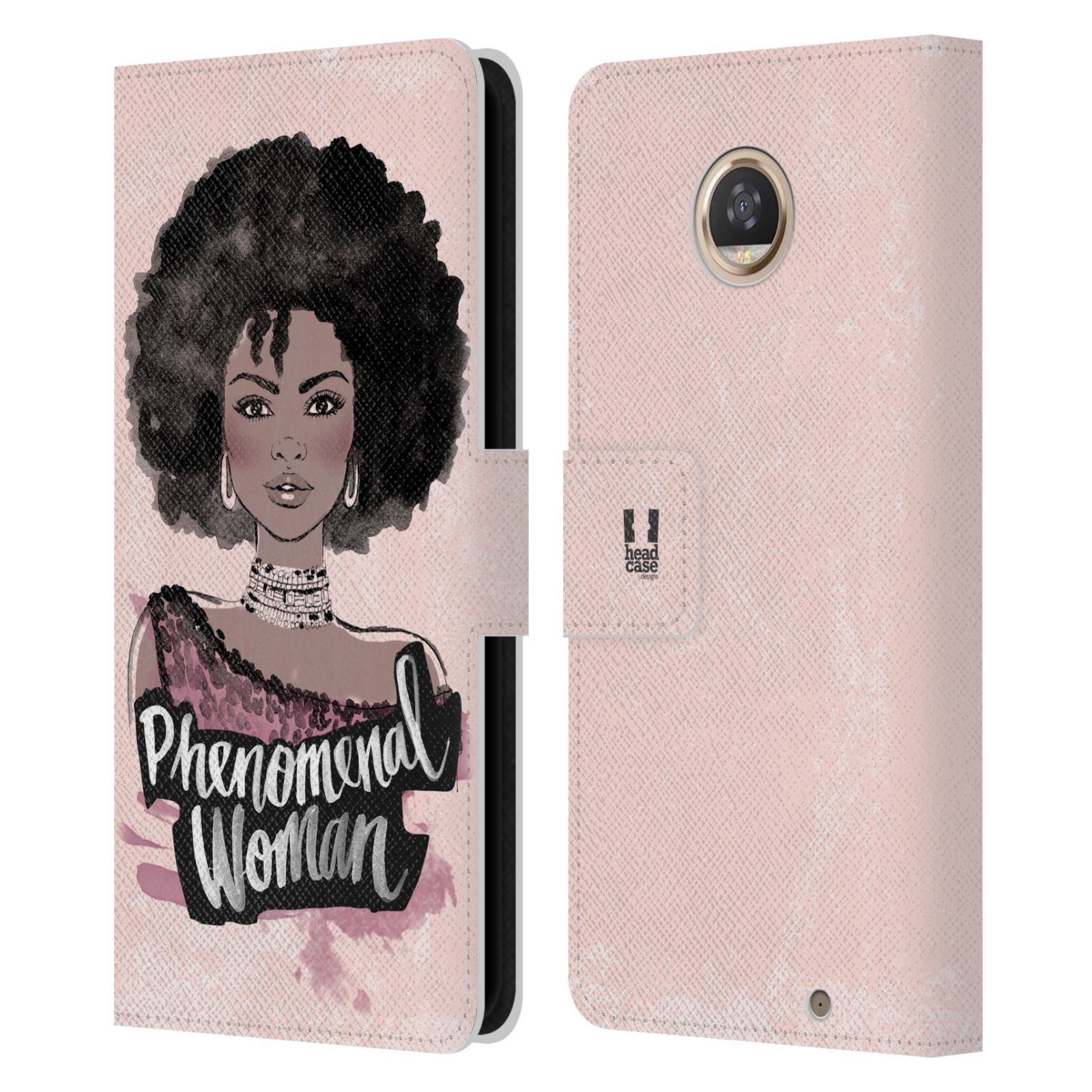 HEAD CASE DESIGNS FEMINISM LEATHER BOOK WALLET CASE COVER FOR MOTOROLA PHONES - Picture 10 of 14
