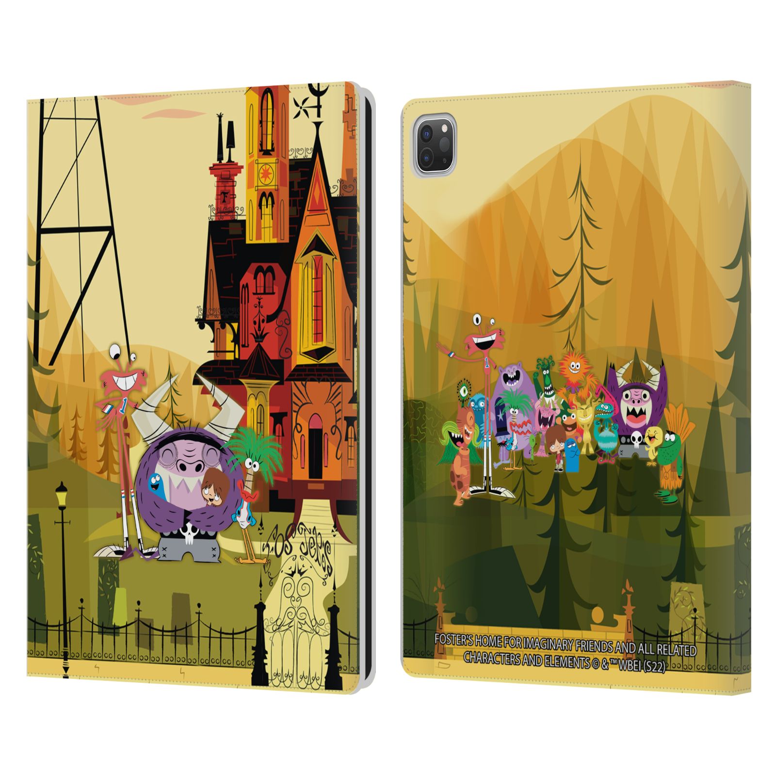 FOSTER'S HOME FOR IMAGINARY FRIENDS GRAPHICS LEATHER BOOK CASE FOR APPLE iPAD - Picture 8 of 9
