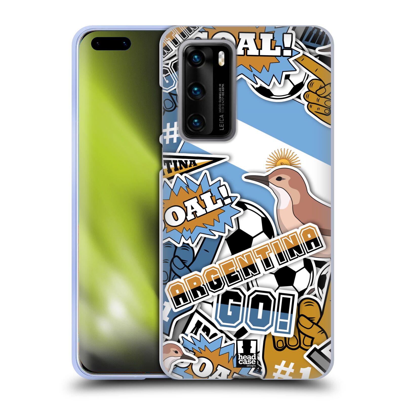 HEAD CASE DESIGNS FOOTBALL COUNTRY ICONS SOFT GEL CASE FOR HUAWEI PHONES 4