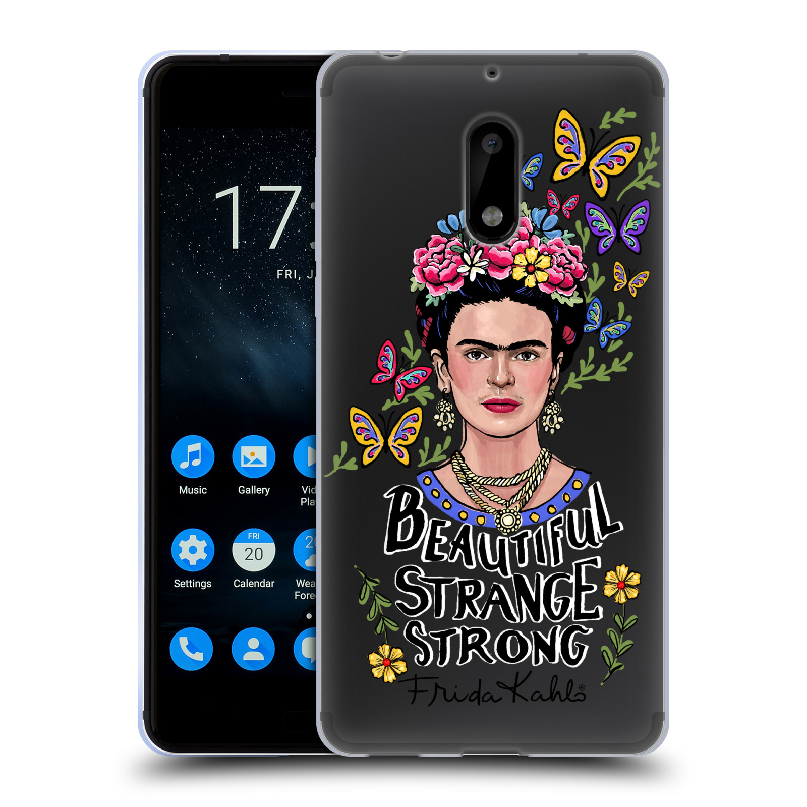 FUNDA OFICIAL FRIDA KAHLO ART & CITAS GEL SUAVE PARA TELÉFONOS NOKIA 1 - Imagen 8 de 12
