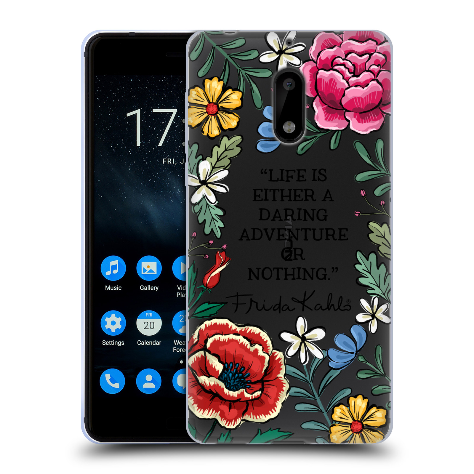 FUNDA OFICIAL FRIDA KAHLO ART & CITAS GEL SUAVE PARA TELÉFONOS NOKIA 1 - Imagen 10 de 12