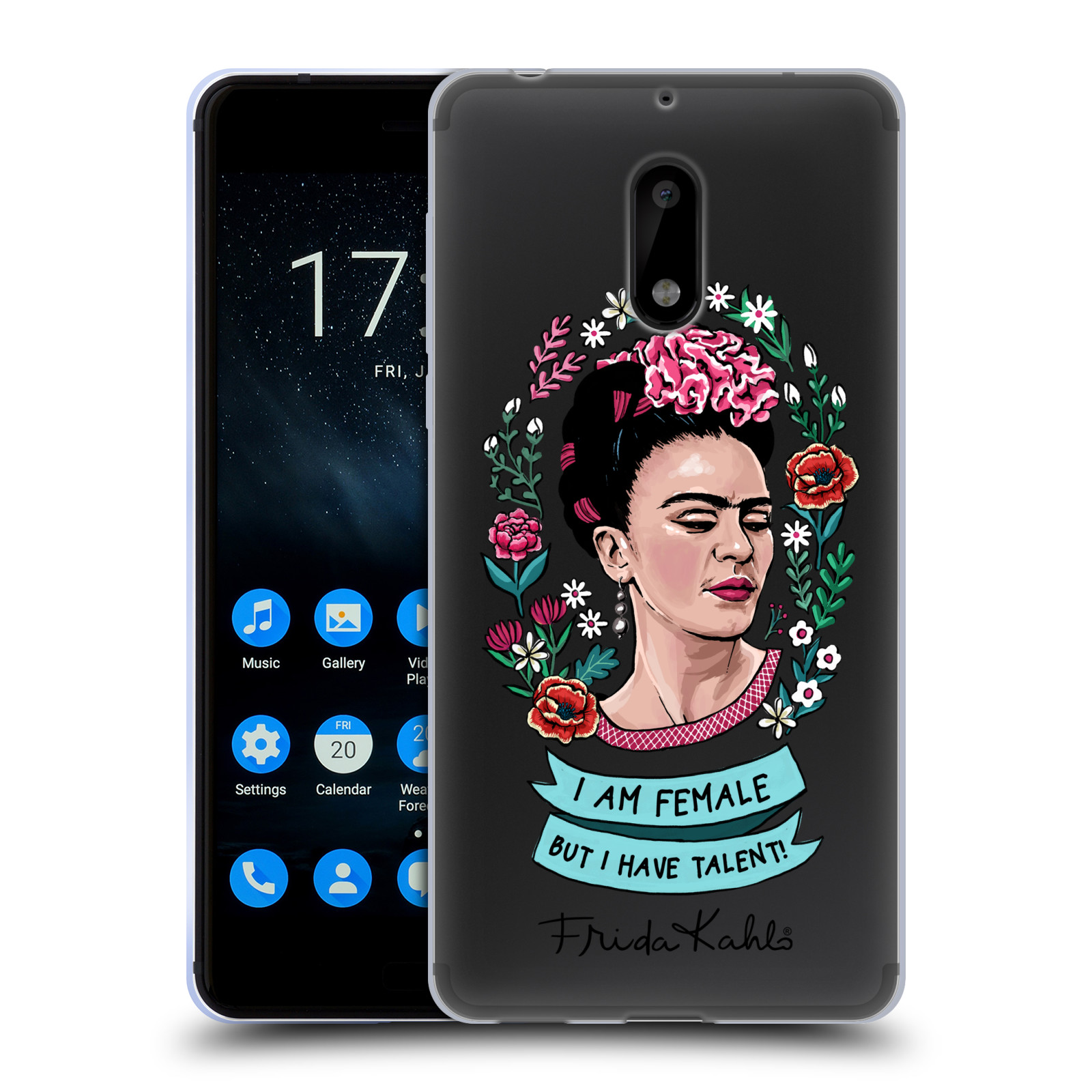 FUNDA OFICIAL FRIDA KAHLO ART & CITAS GEL SUAVE PARA TELÉFONOS NOKIA 1 - Imagen 11 de 12