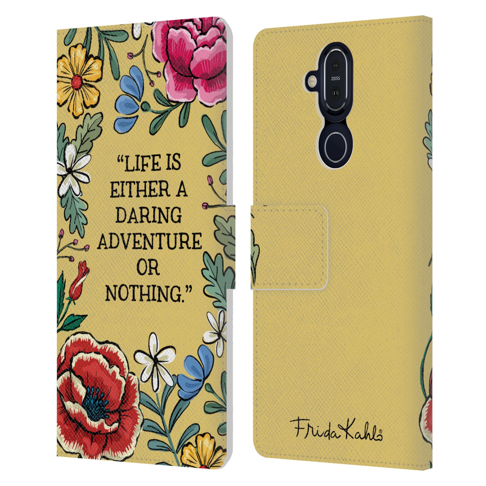 OFFICIAL FRIDA KAHLO ART & QUOTES LEATHER BOOK CASE FOR MICROSOFT NOKIA PHONES - Picture 9 of 11