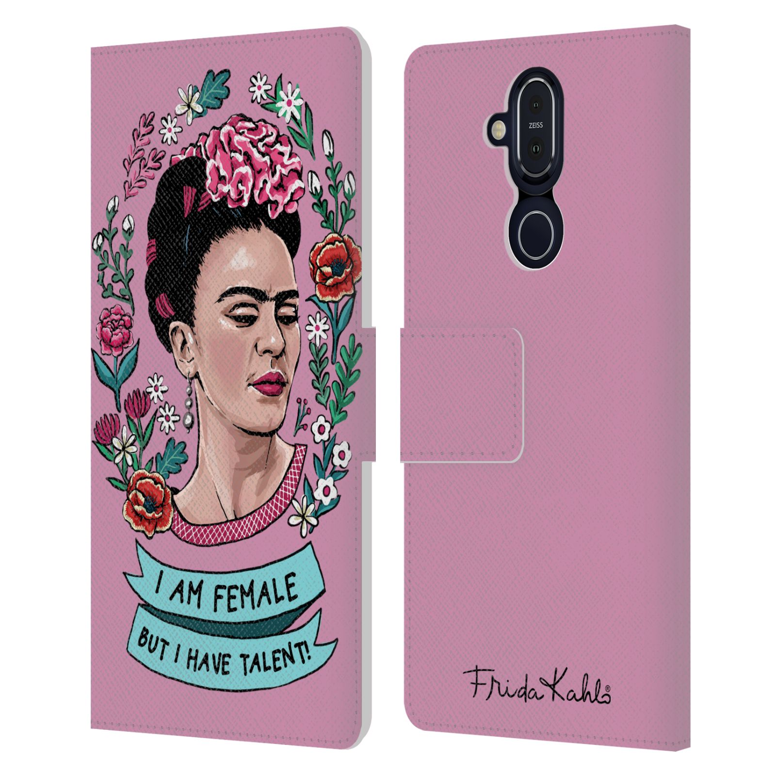 OFFICIAL FRIDA KAHLO ART & QUOTES LEATHER BOOK CASE FOR MICROSOFT NOKIA PHONES - Picture 10 of 11