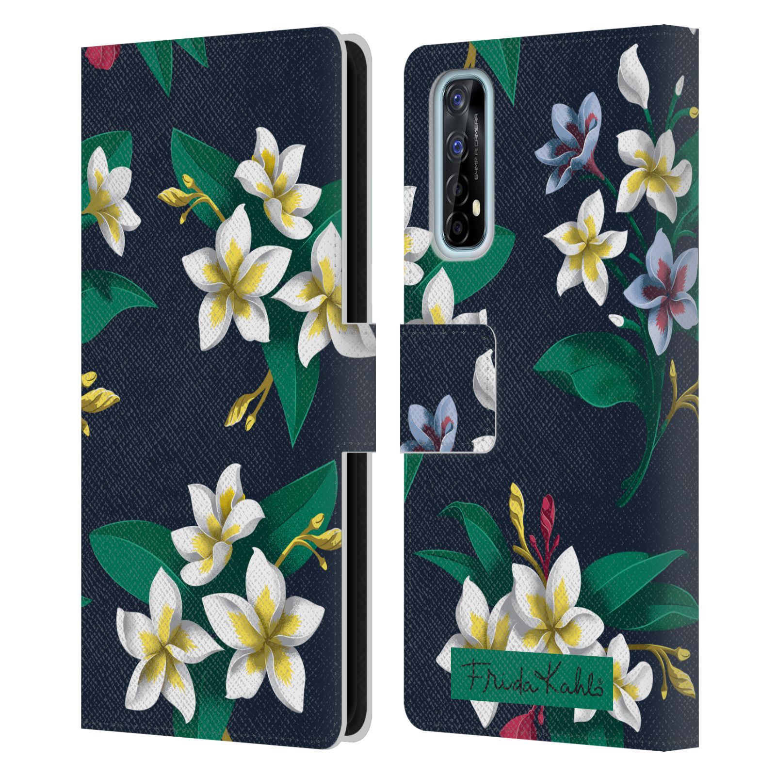 FUNDA BILLETERA OFICIAL FRIDA KAHLO FLORES DE CUERO LIBRO PARA TELÉFONOS REALME - Imagen 10 de 14