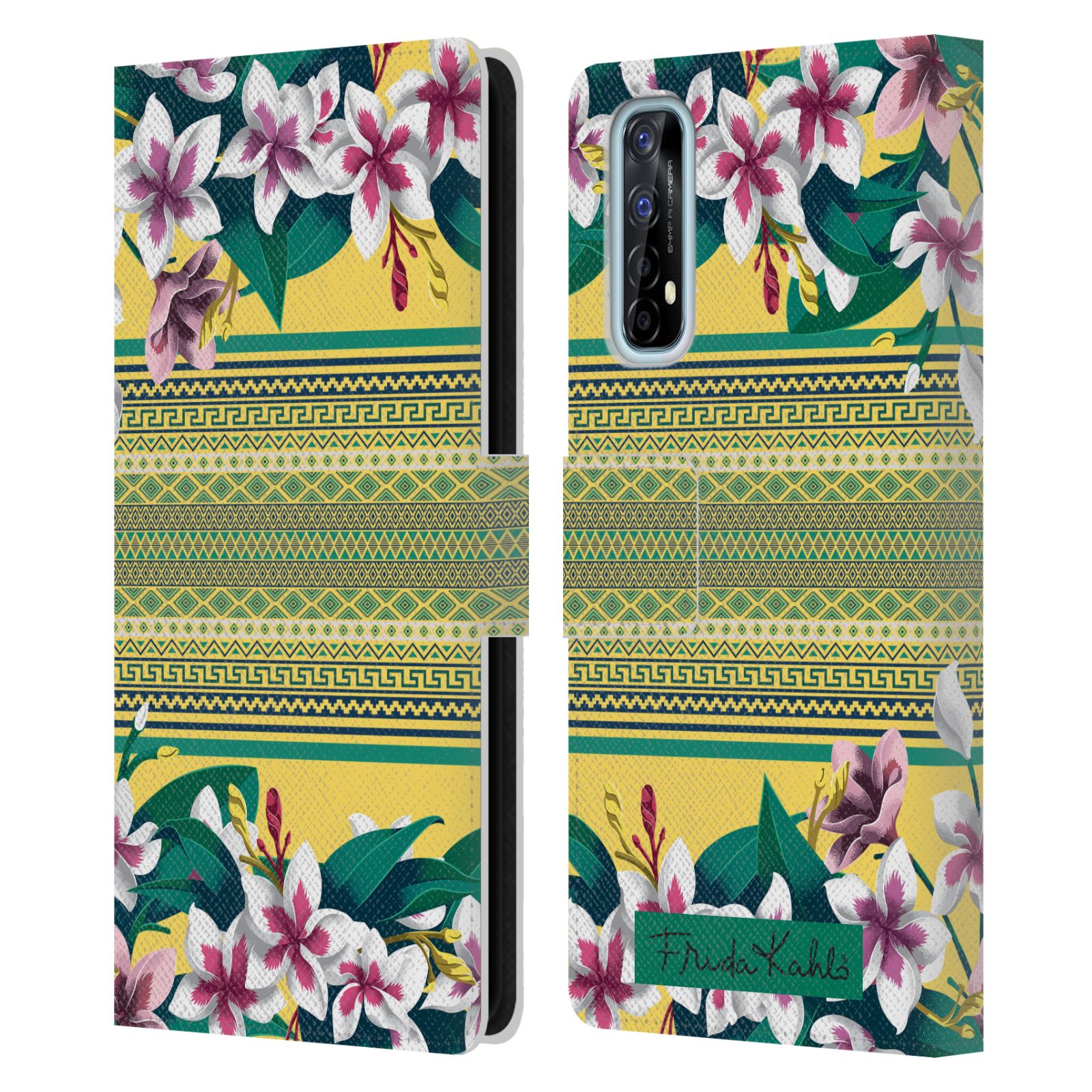 FUNDA BILLETERA OFICIAL FRIDA KAHLO FLORES DE CUERO LIBRO PARA TELÉFONOS REALME - Imagen 13 de 14