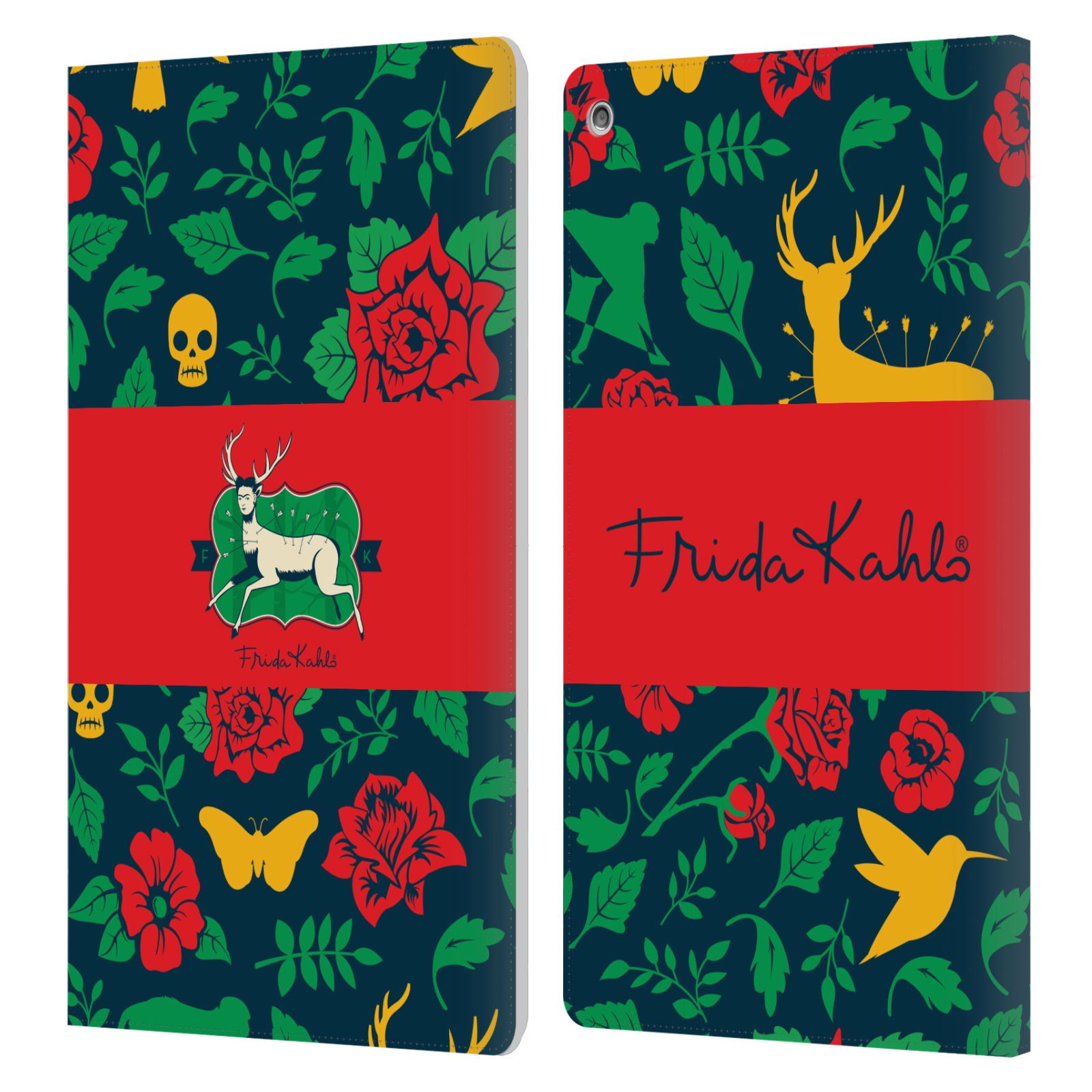 OFFICIAL FRIDA KAHLO ICONS LEATHER BOOK WALLET CASE COVER FOR AMAZON FIRE - 第 8/16 張圖片