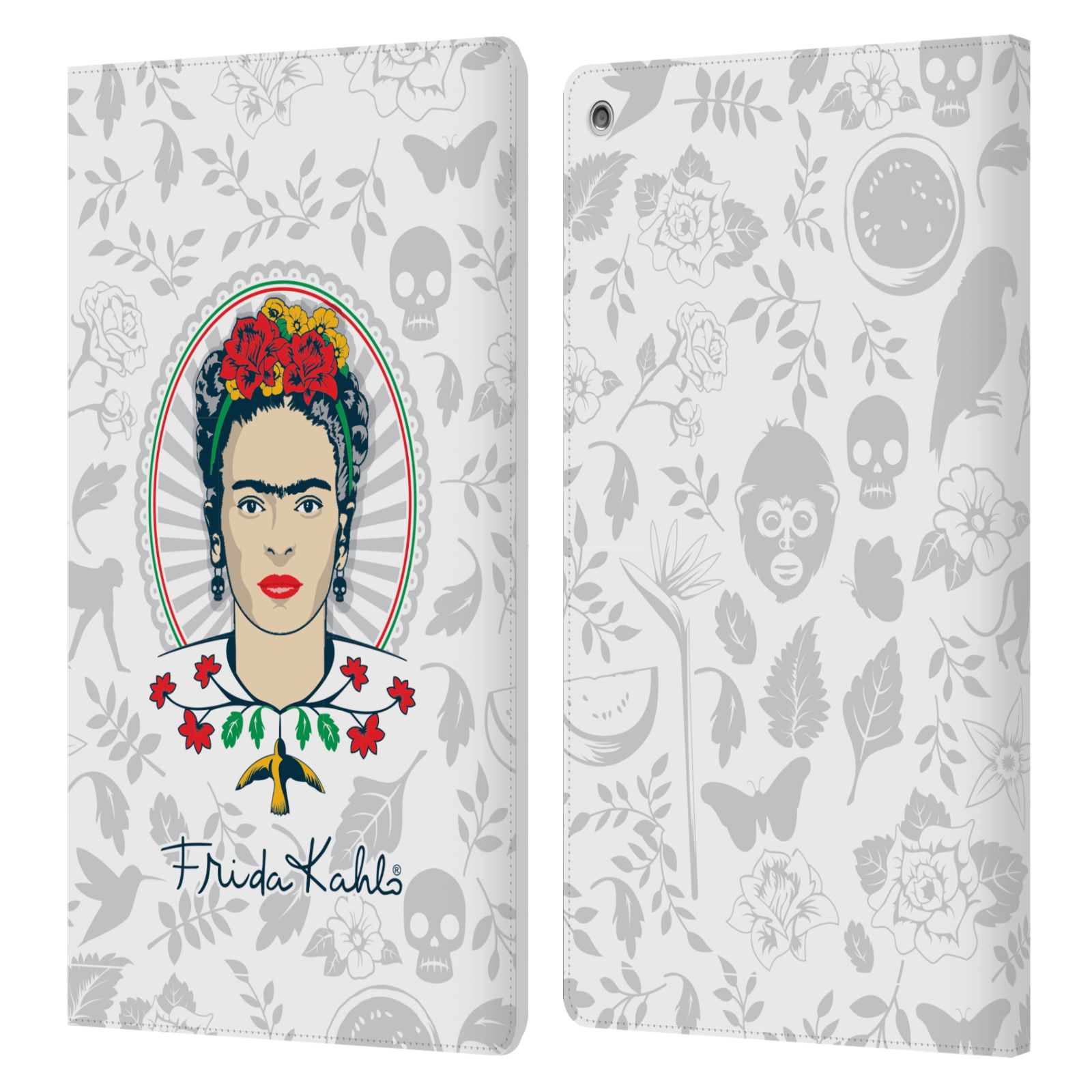 OFFICIAL FRIDA KAHLO ICONS LEATHER BOOK WALLET CASE COVER FOR AMAZON FIRE - 第 12/16 張圖片