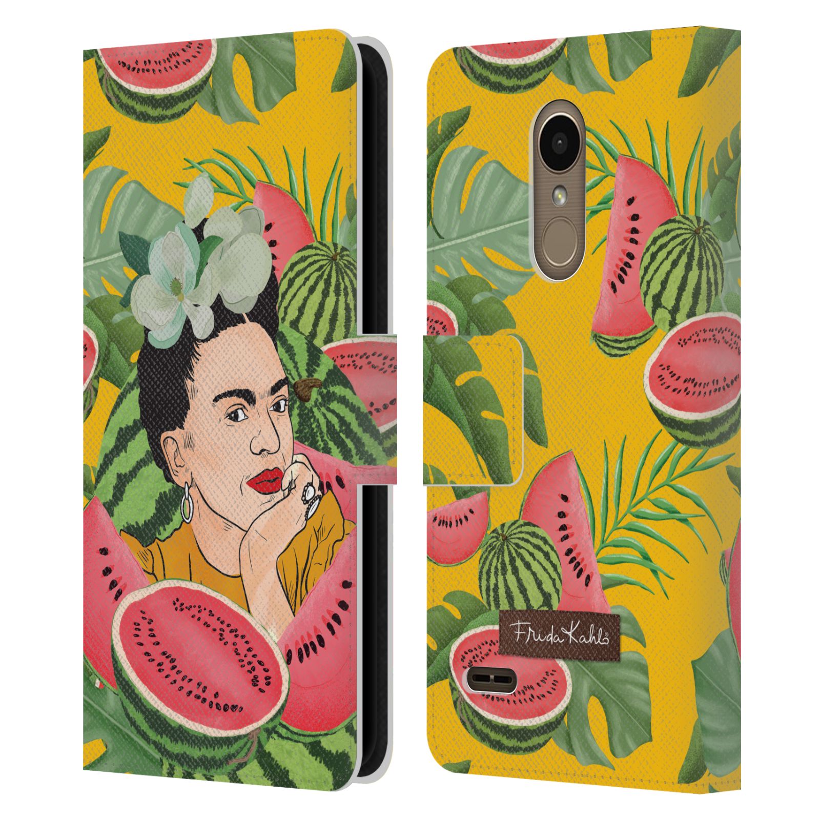 OFFICIAL FRIDA KAHLO PORTRAIT 3 LEATHER BOOK WALLET CASE COVER FOR LG PHONES 1 - Picture 7 of 7