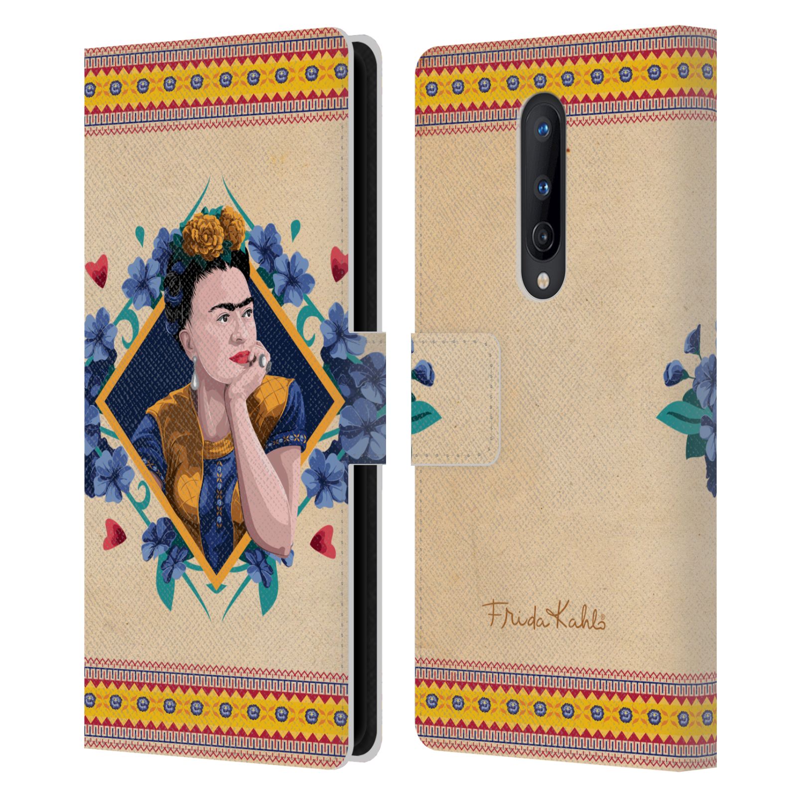 OFFICIAL FRIDA KAHLO PORTRAIT LEATHER BOOK WALLET CASE COVER FOR ONEPLUS PHONES - Picture 8 of 12