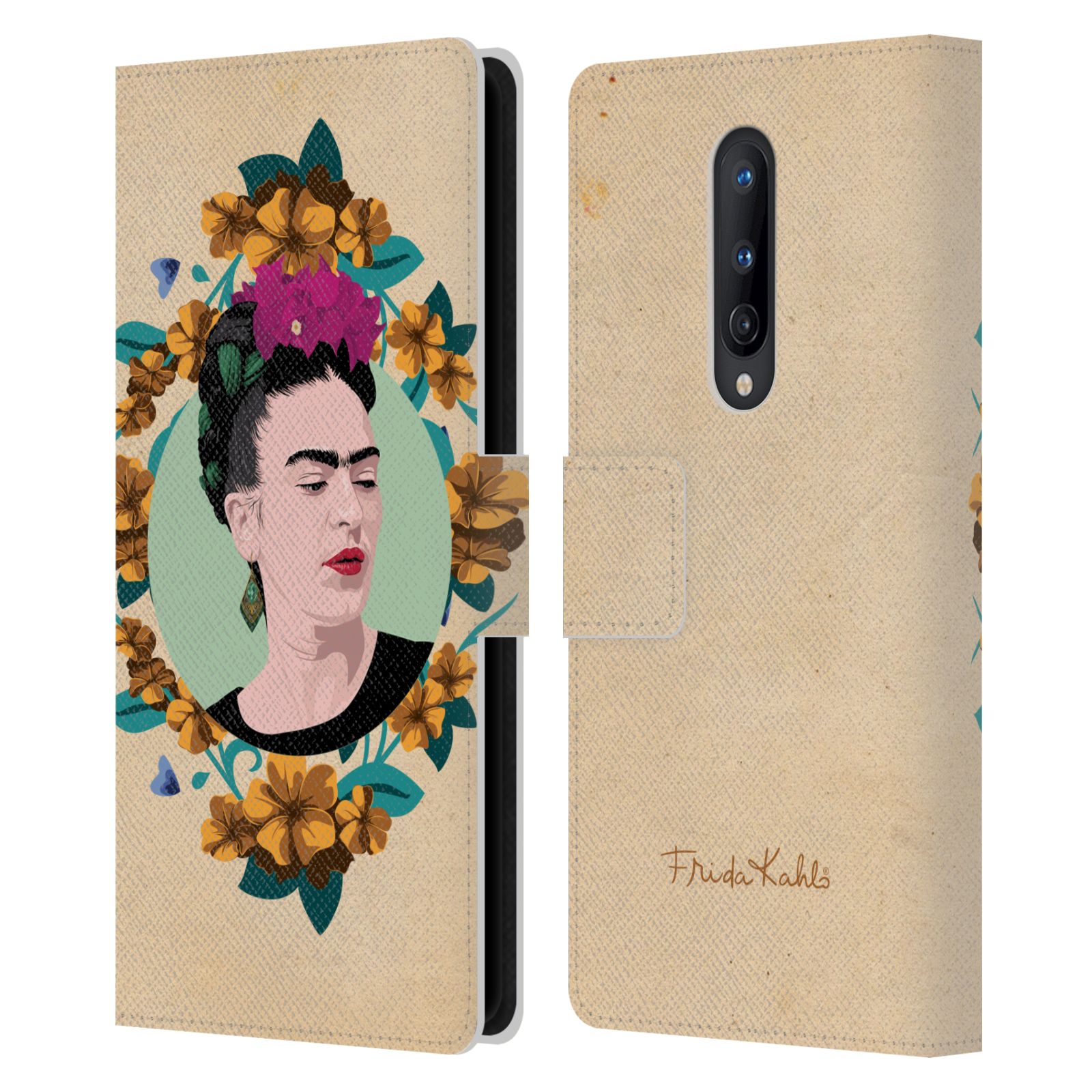 OFFICIAL FRIDA KAHLO PORTRAIT LEATHER BOOK WALLET CASE COVER FOR ONEPLUS PHONES - Picture 10 of 12