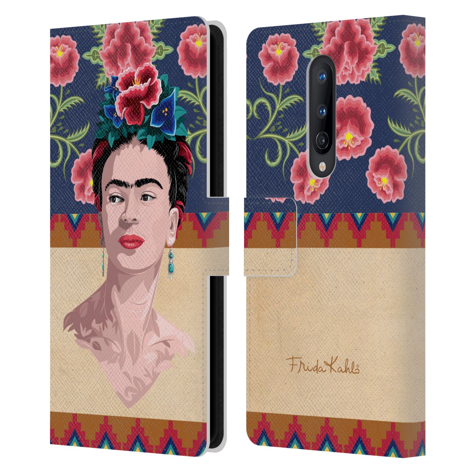 OFFICIAL FRIDA KAHLO PORTRAIT LEATHER BOOK WALLET CASE COVER FOR ONEPLUS PHONES - Picture 11 of 12