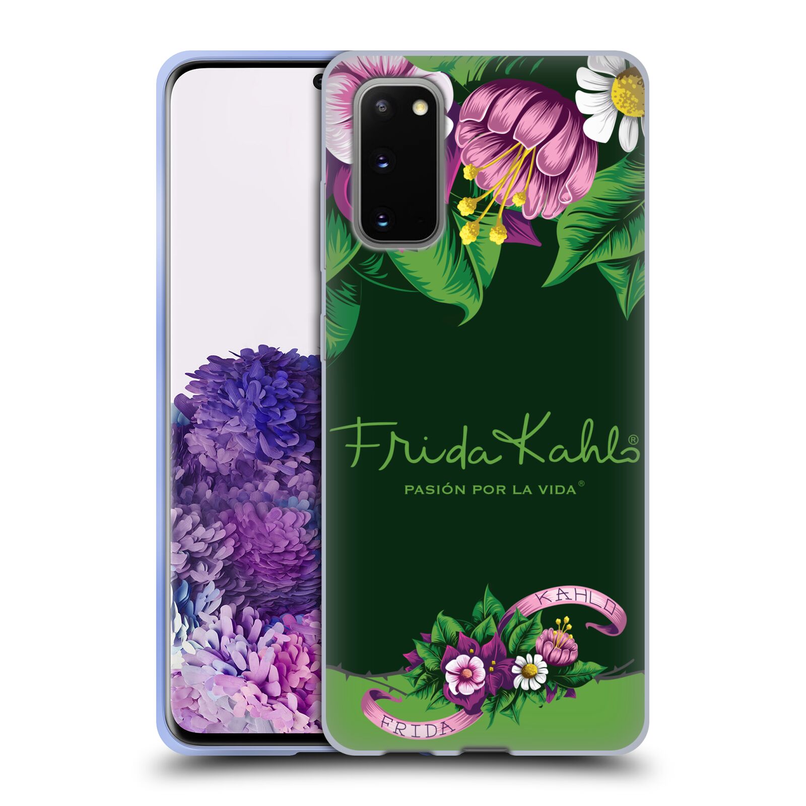 OFFICIAL FRIDA KAHLO PURPLE FLORALS SOFT GEL CASE FOR SAMSUNG PHONES 1 - Picture 8 of 17