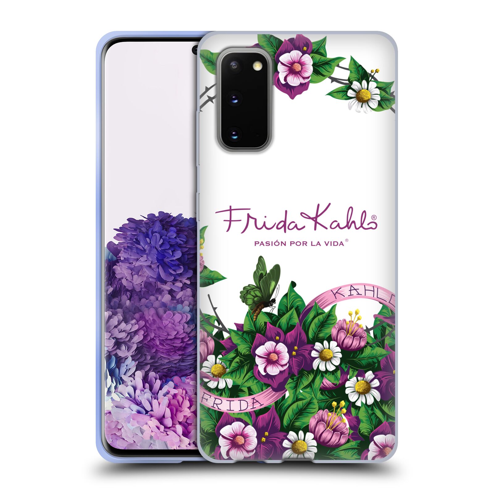 OFFICIAL FRIDA KAHLO PURPLE FLORALS SOFT GEL CASE FOR SAMSUNG PHONES 1 - Picture 10 of 17