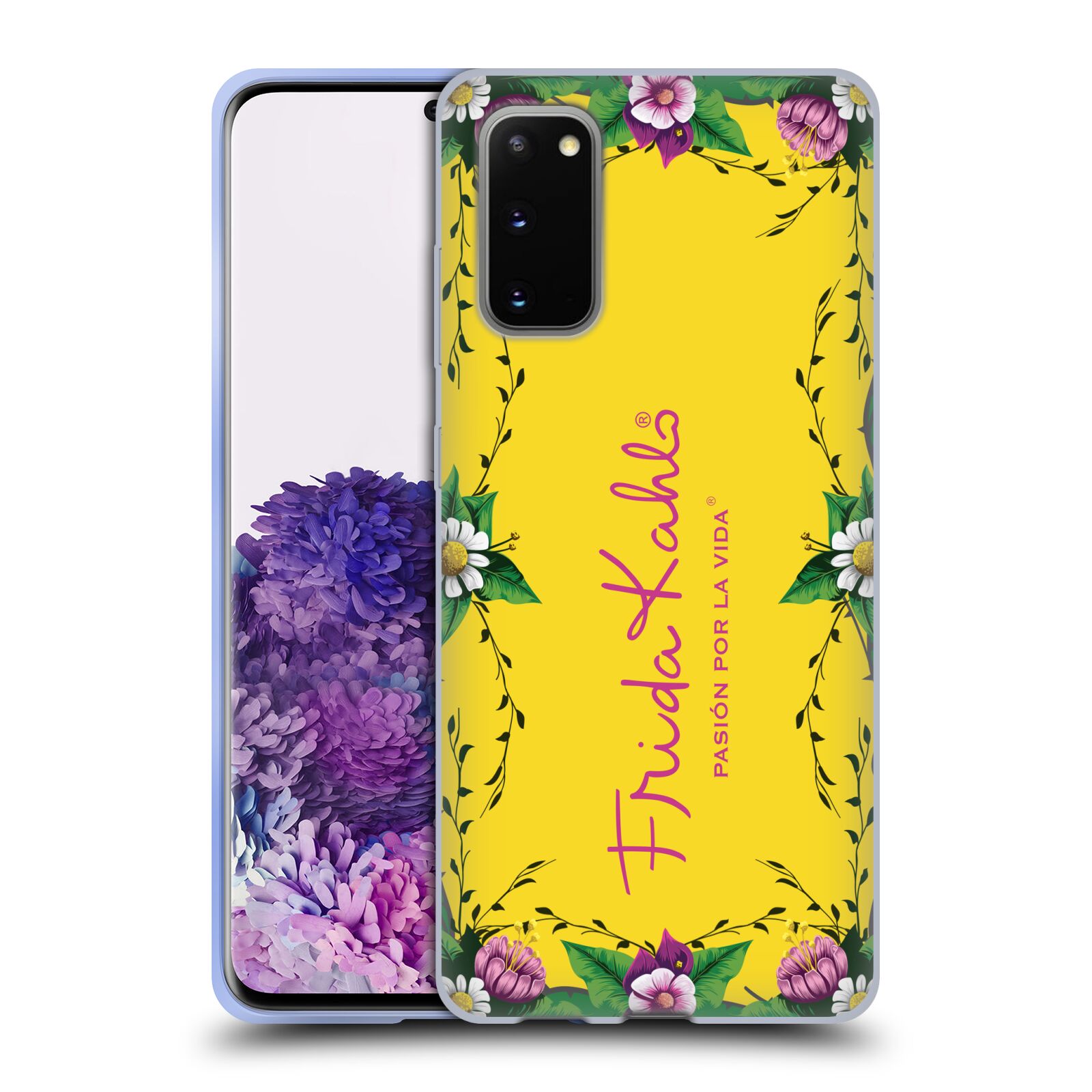 OFFICIAL FRIDA KAHLO PURPLE FLORALS SOFT GEL CASE FOR SAMSUNG PHONES 1 - Picture 12 of 17
