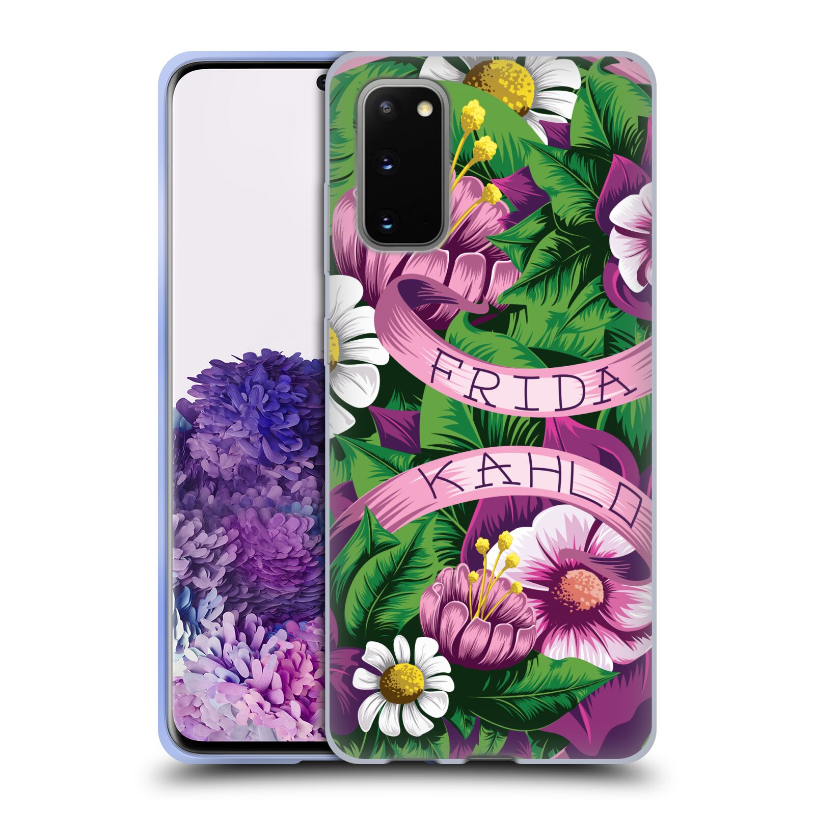 OFFICIAL FRIDA KAHLO PURPLE FLORALS SOFT GEL CASE FOR SAMSUNG PHONES 1 - Picture 13 of 17