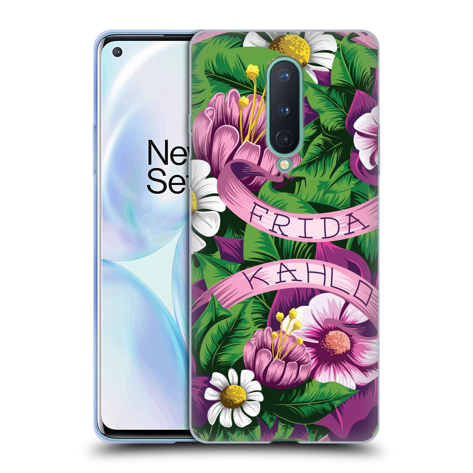 ÉTUI GEL SOUPLE OFFICIEL FRIDA KAHLO FLEURS vente VIOLETTES POUR TÉLÉPHONES GOOGLE ONEPLUS