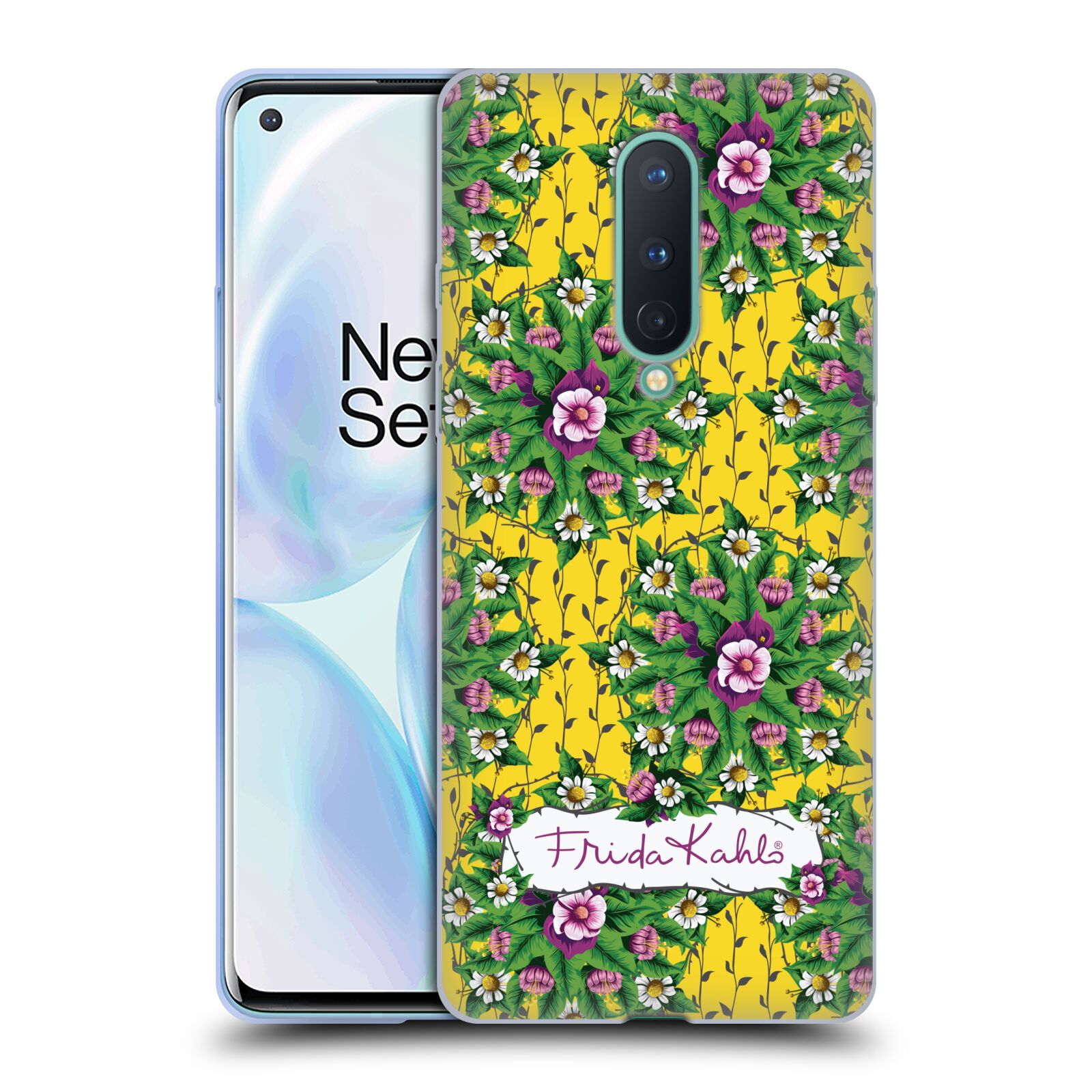 Soldes ÉTUI GEL SOUPLE OFFICIEL FRIDA KAHLO FLEURS VIOLETTES POUR TÉLÉPHONES GOOGLE ONEPLUS