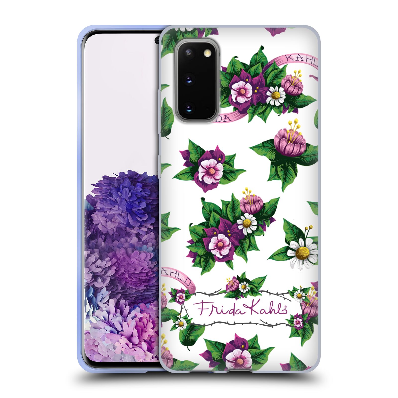 OFFICIAL FRIDA KAHLO PURPLE FLORALS SOFT GEL CASE FOR SAMSUNG PHONES 1 - Picture 15 of 17