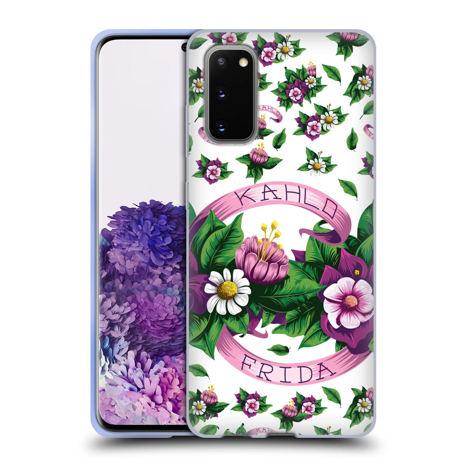 OFFICIAL FRIDA KAHLO PURPLE FLORALS SOFT GEL CASE FOR SAMSUNG PHONES 1 - Picture 16 of 17