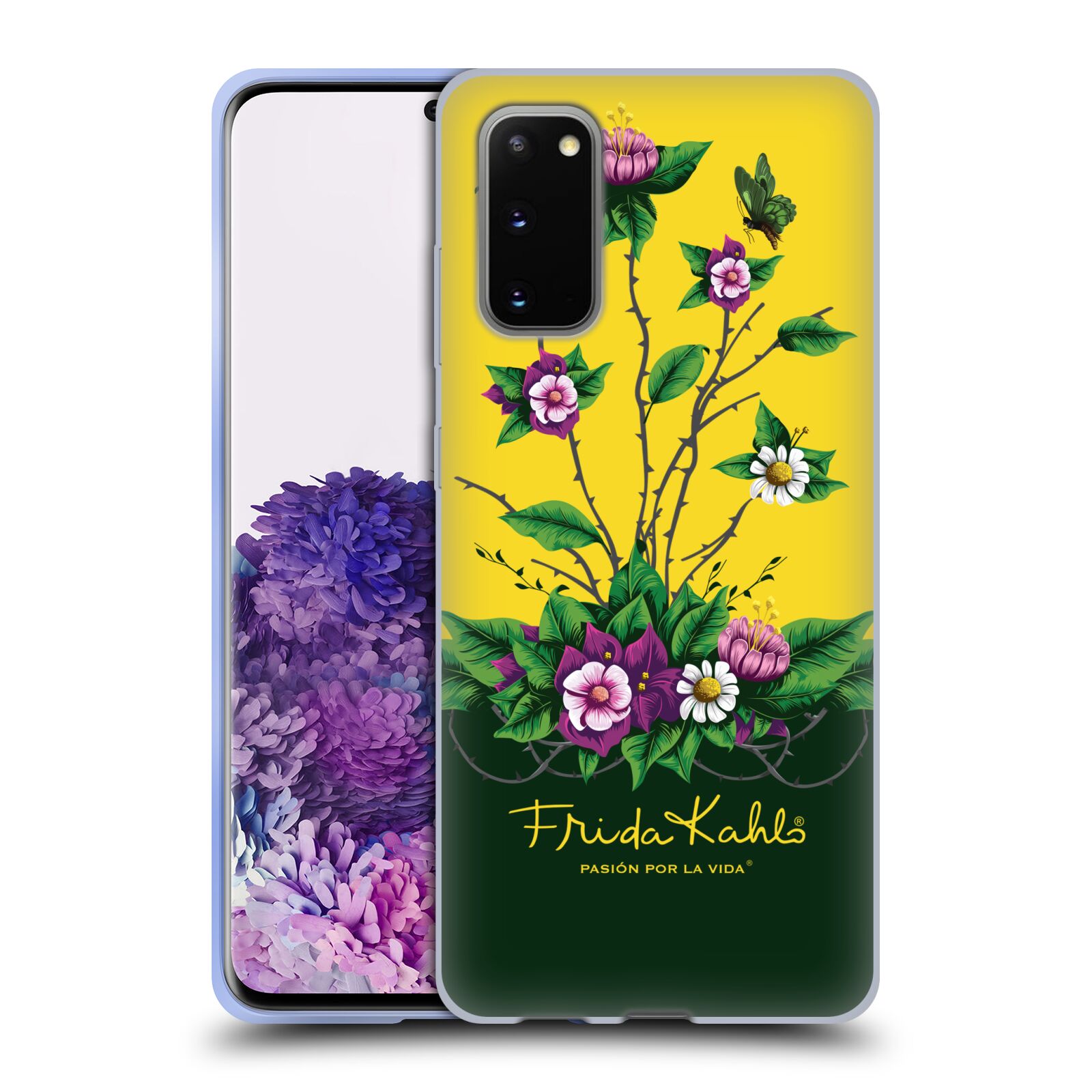 OFFICIAL FRIDA KAHLO PURPLE FLORALS SOFT GEL CASE FOR SAMSUNG PHONES 1 - Picture 17 of 17
