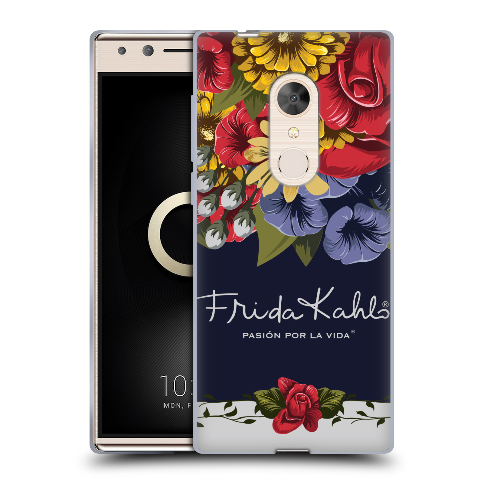 OFFICIAL FRIDA KAHLO RED FLORALS SOFT GEL CASE FOR ALCATEL PHONES - Picture 8 of 17