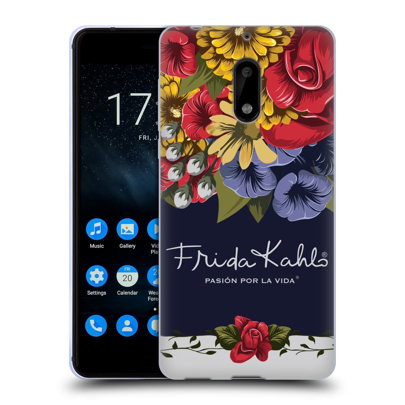 OFFICIAL FRIDA KAHLO RED FLORALS SOFT GEL CASE FOR NOKIA PHONES 1 - Picture 8 of 17